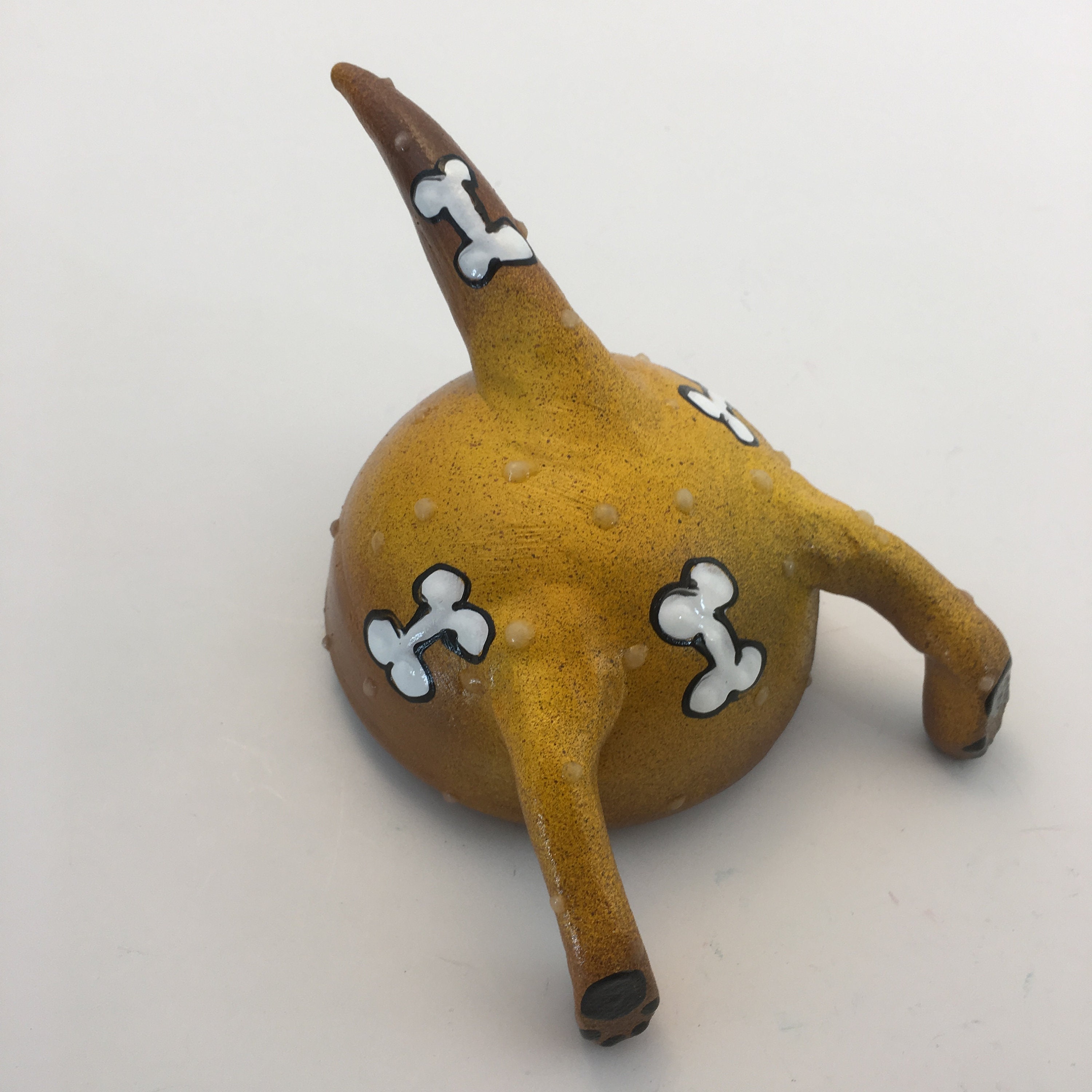 Dog Tail Key Chain Holder,Handmade ceramic dog tail leash holder, Leash