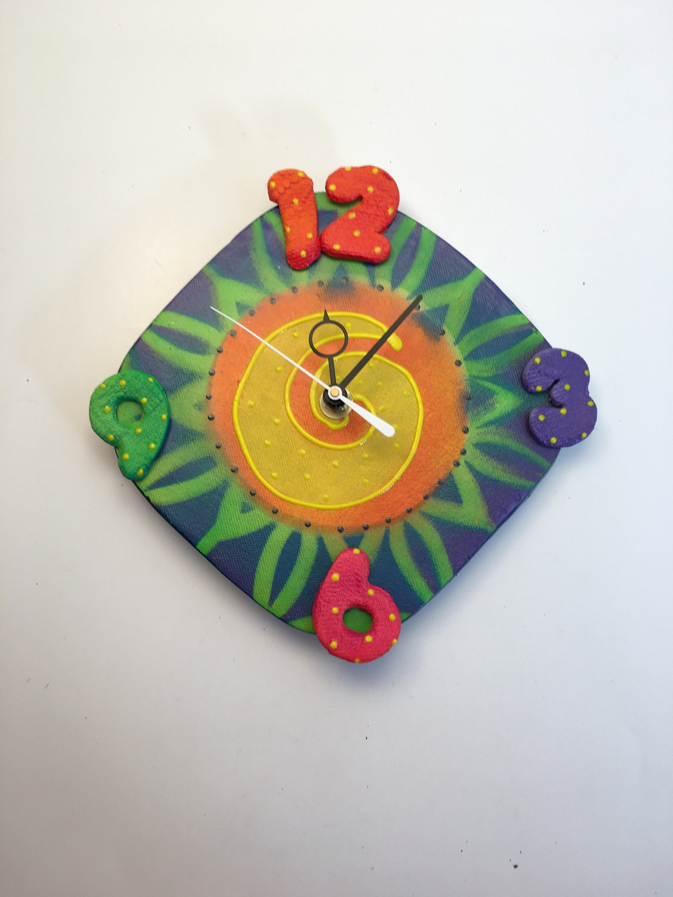 Modern Wall Clock Ceramic Clock Unique Clock Abstract Clock Contemporary Clock Cool Clocks For