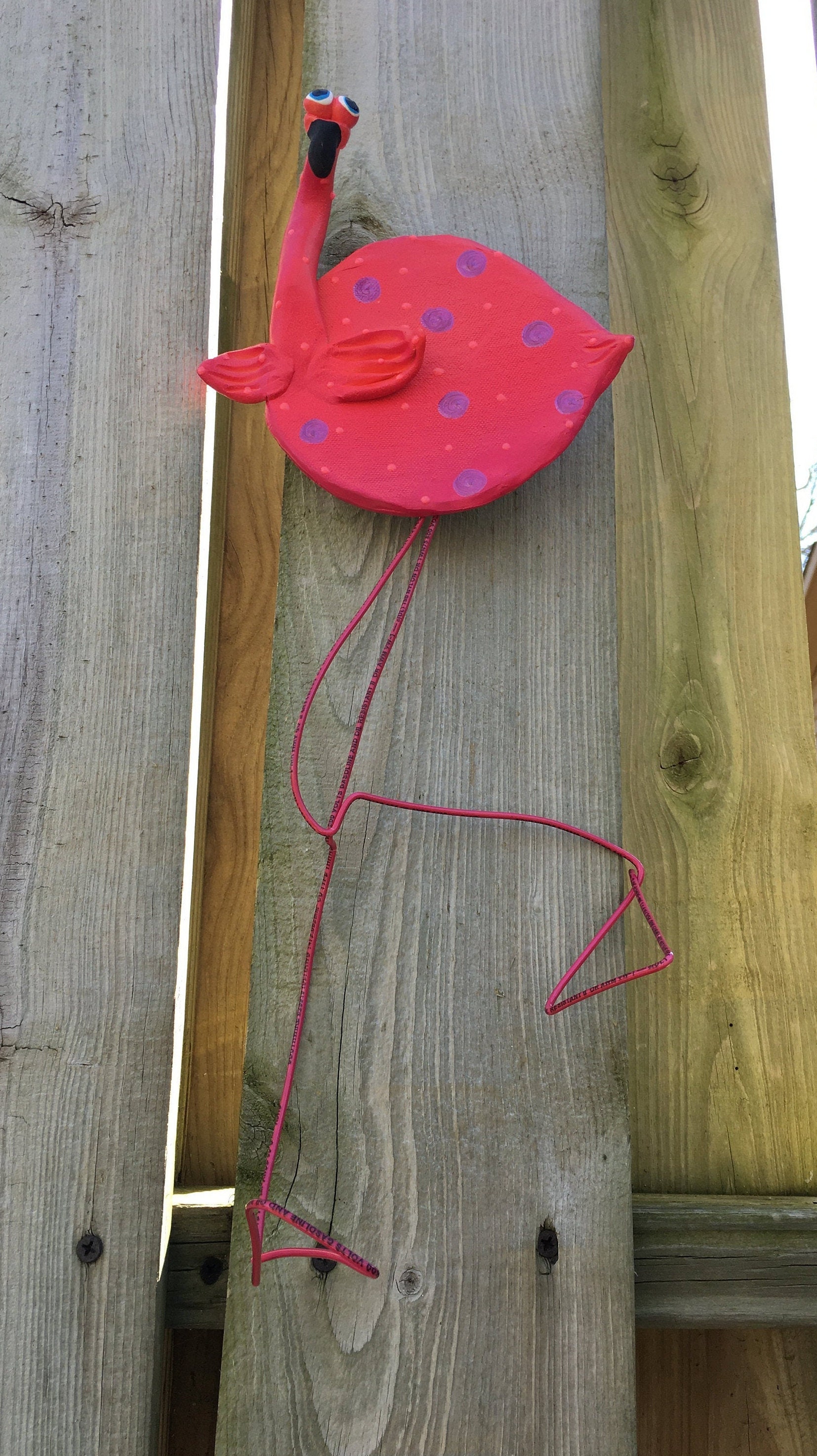 Pink Flamingo Wall Hanging , Pink Flamingo Art,Pink Flamingo decor