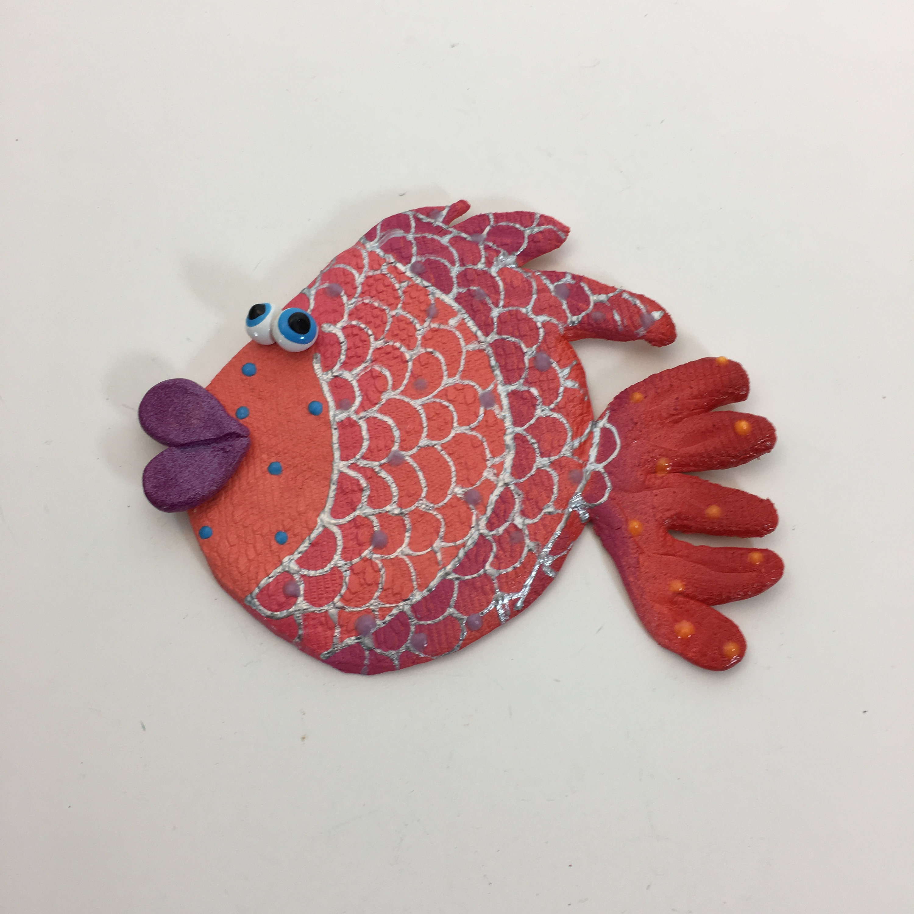 Whimsical wall hanging Fish, underwater fish room decor,Beach theme