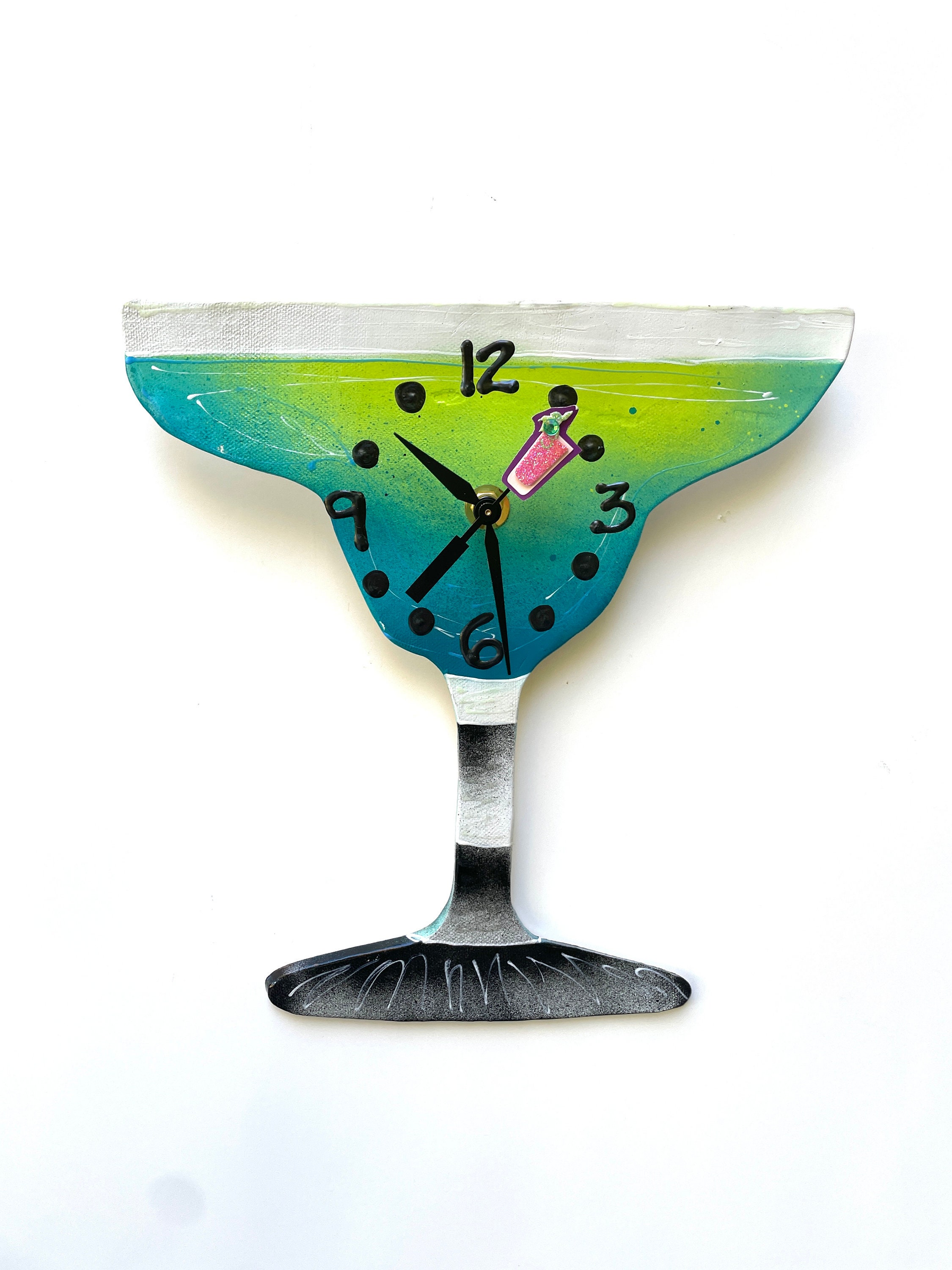Margarita Clock Home Bar Décor, Bar Clock, Cocktail Décor, Kitchen