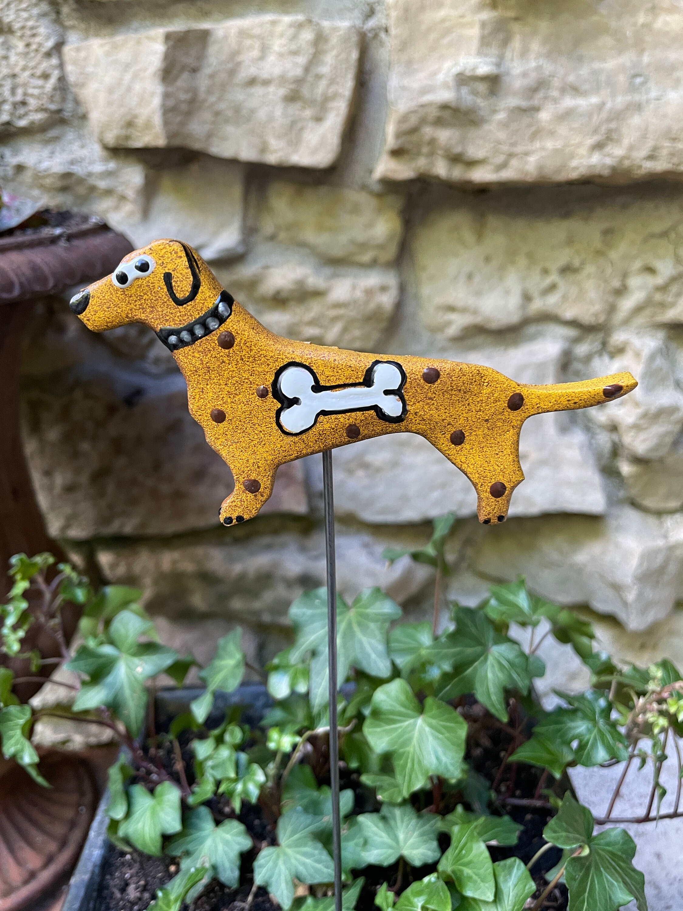 Dog Garden Stakes,Yard Art, Great Gift,Lawn decor,Outdoor garden Stake