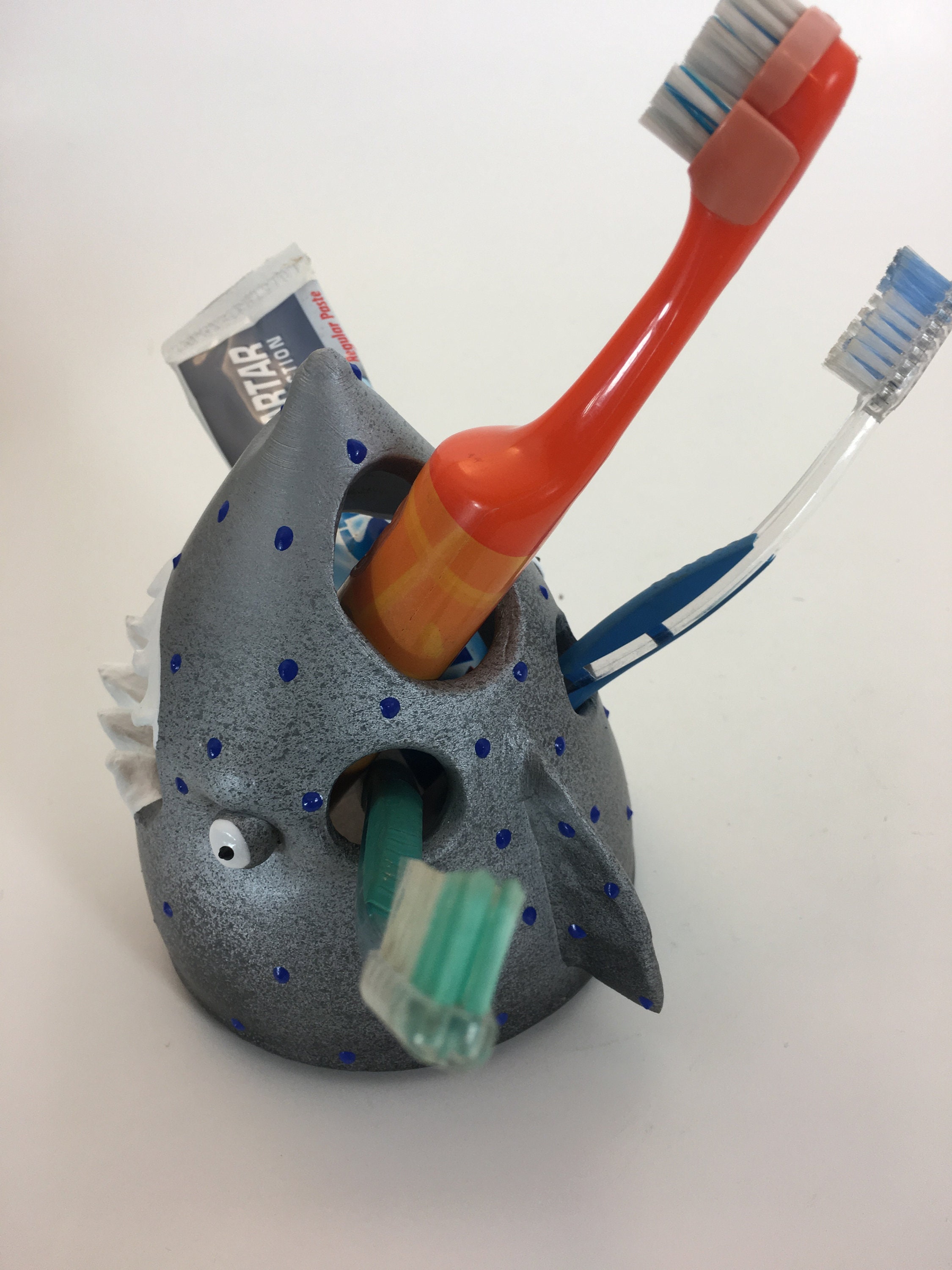 Shark, Toothbrush Holder, Shark Toothbrush Holder, Underwater Fish Room