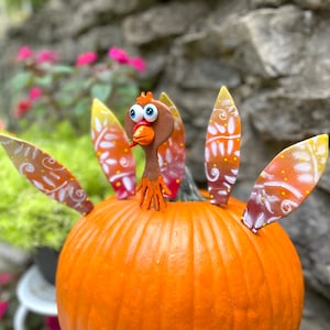 Pumpkin Turkey Parts,Fall Pumpkin Decor,Turkey Prop,Thanksgiving Decor ,Turkey Kit,Fall Planter Decor,Front Porch Decor,Christmas Gift