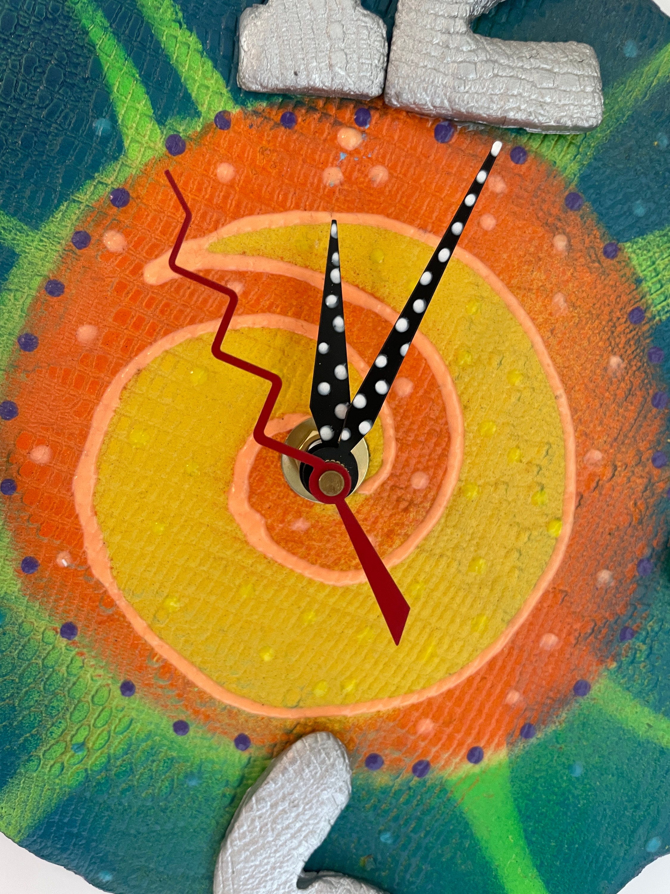 Modern Wall Clock Ceramic Clock Unique Clock Abstract Clock