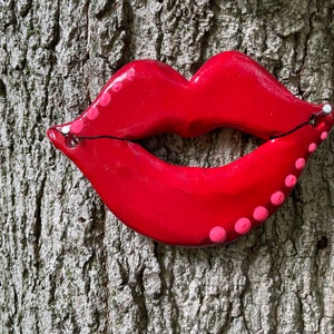 Red Lips Replacement Tree FaceTree Decoration Lips-mouth