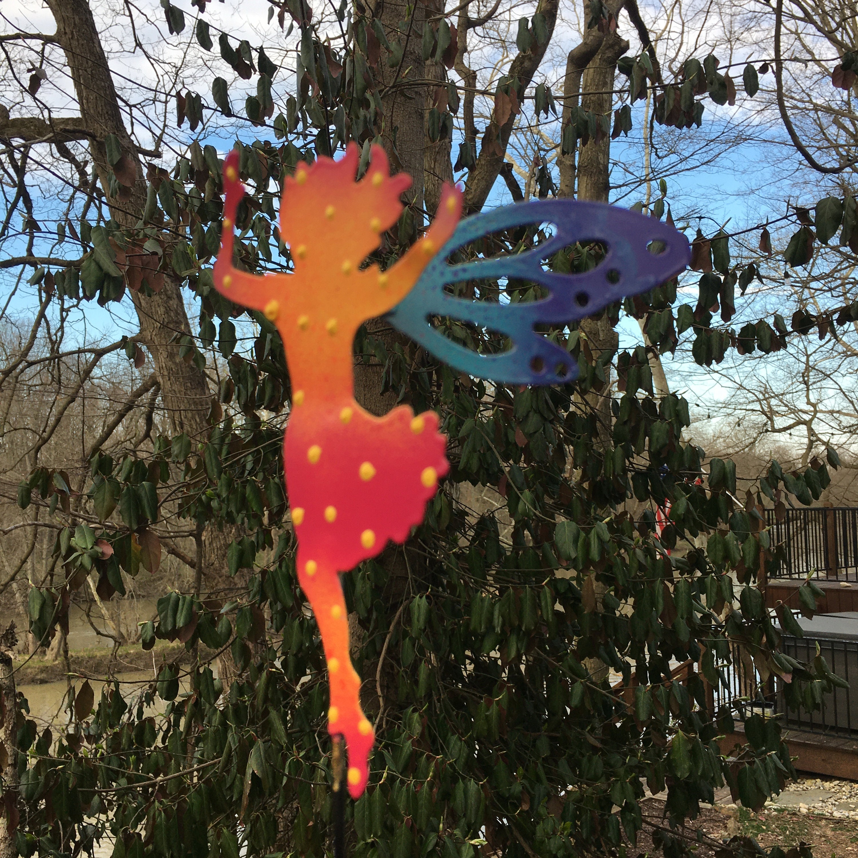 Metal Fairy Garden Stake,Garden Fairy Gifts, Garden Stake, Fairy Art