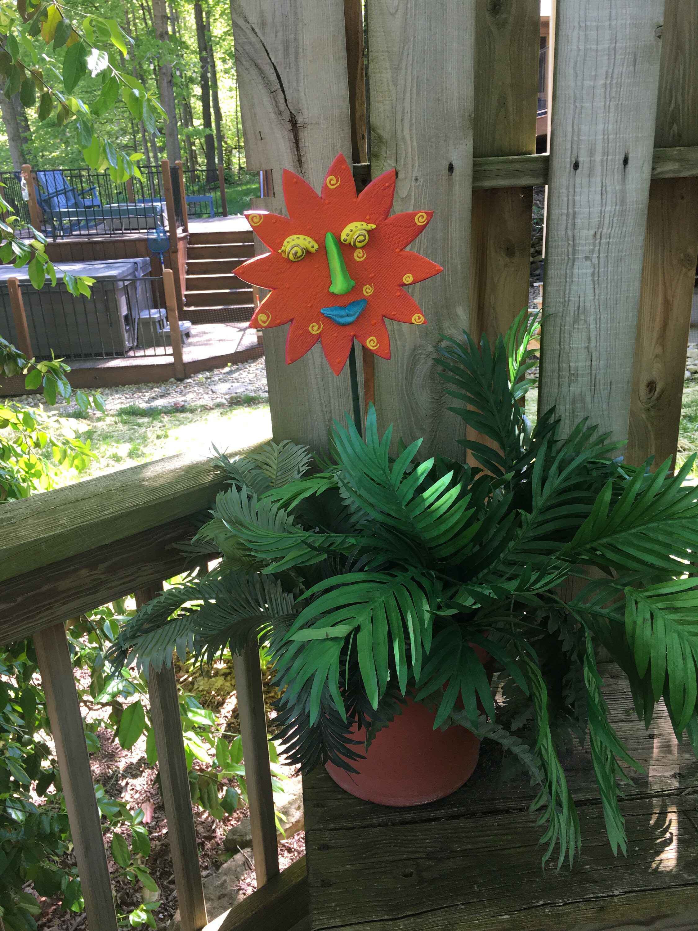 Sun Garden Stake,Garden Stakes,Lawn decoration,Outdoor garden decor,Sun