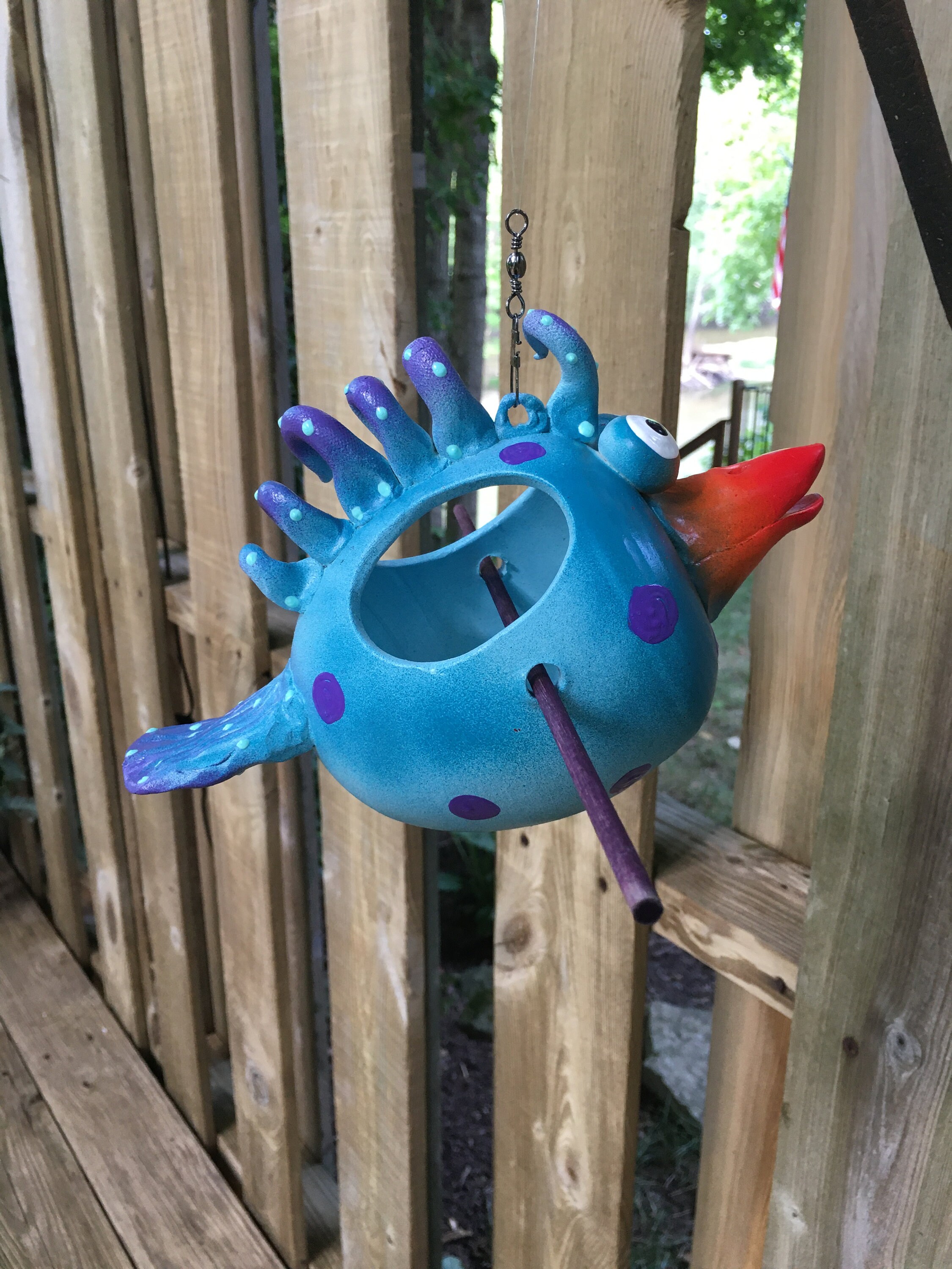 Birdfeeder Outdoor Bird Feeder Garden Decor Ceramic Bird Feeder