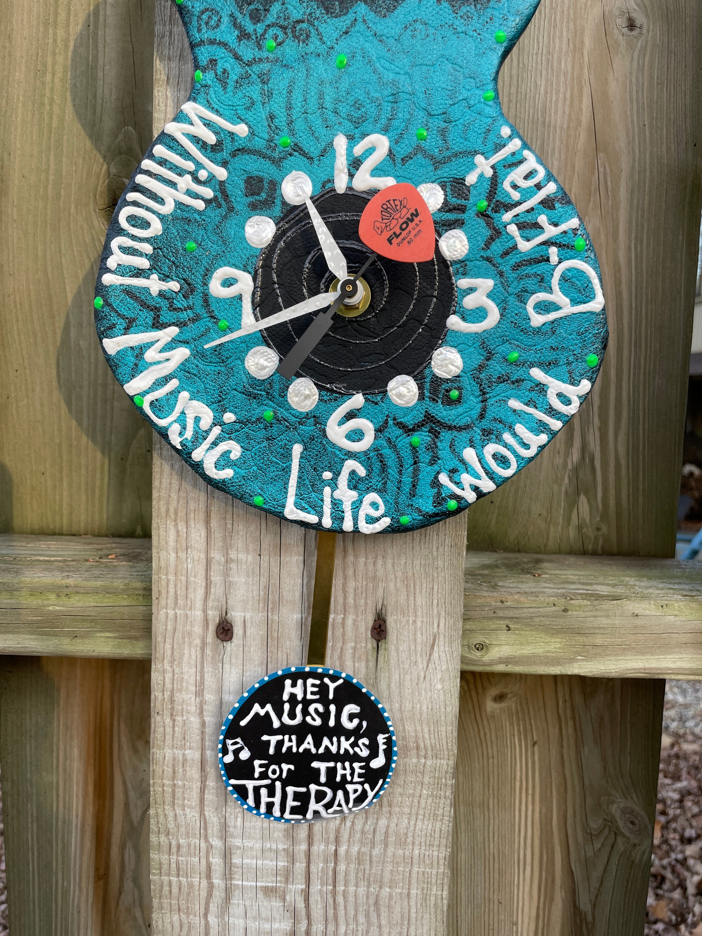 Pendulum wall Clock, GUITAR Wall Clock, Hey Music! Thanks for the