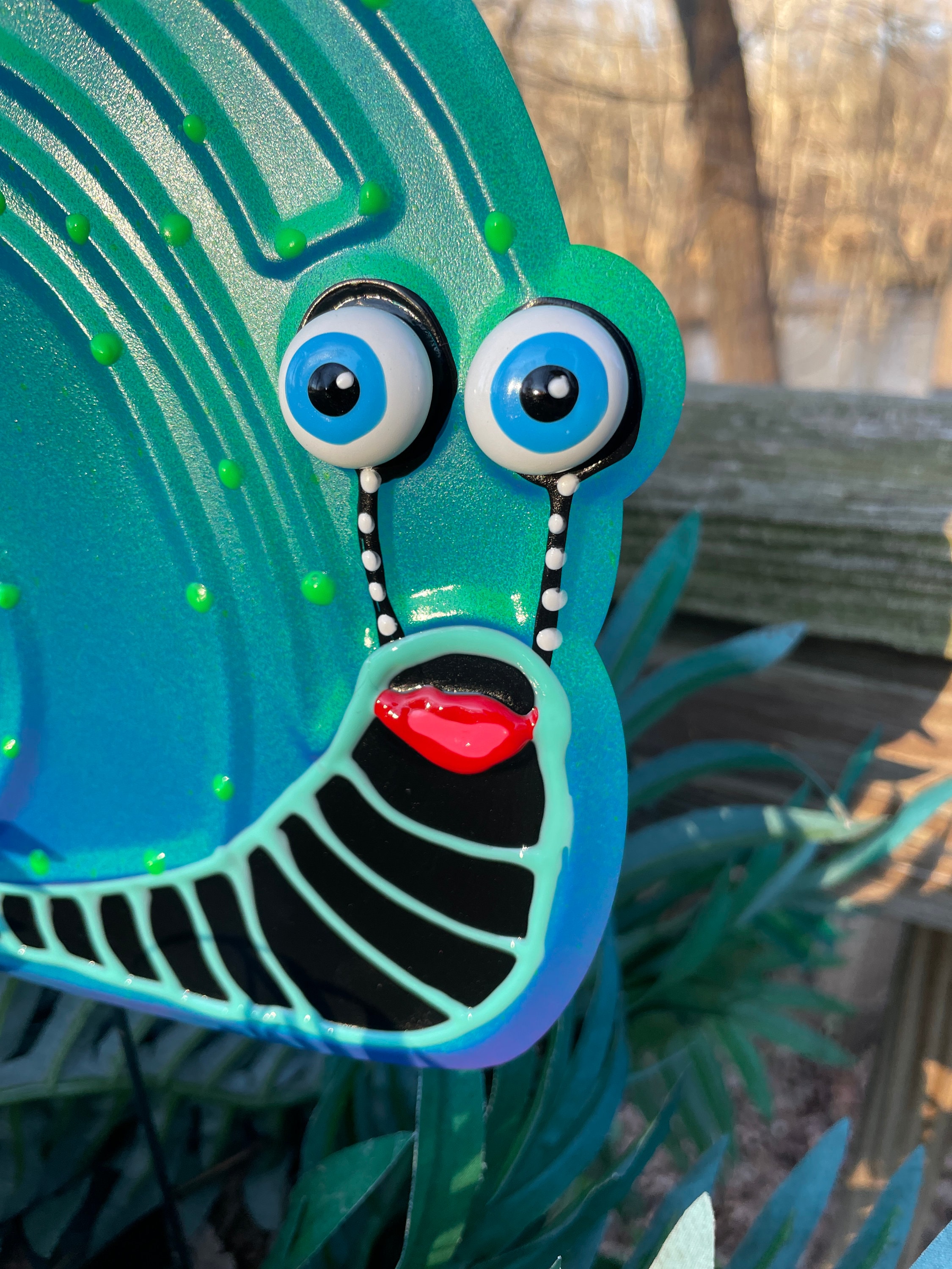 Metal Yard Art Snails Garden Stakes,Snail Garden Art,Potted plants,Gift