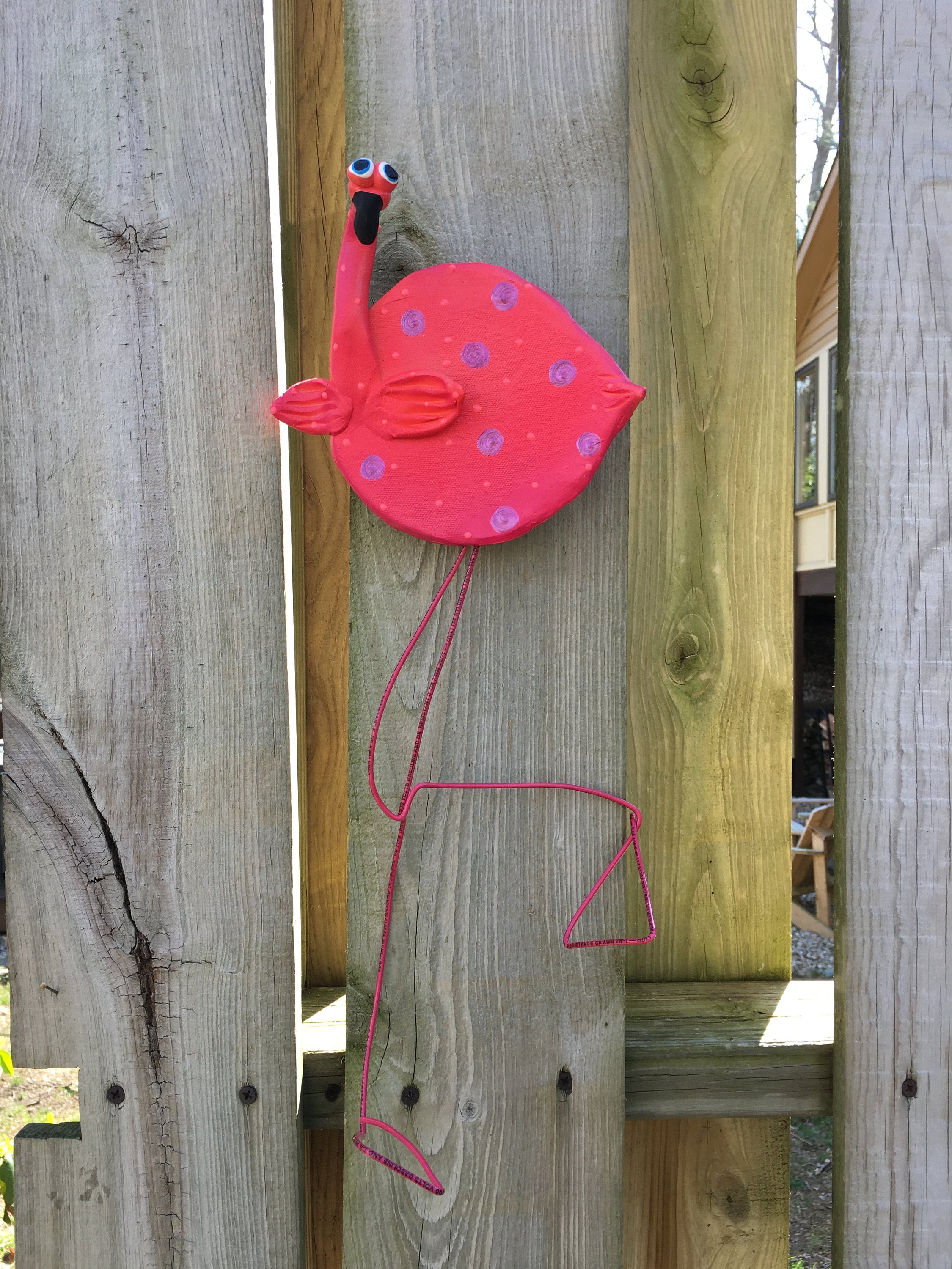 Pink Flamingo Wall Hanging , Pink Flamingo Art,Pink Flamingo decor