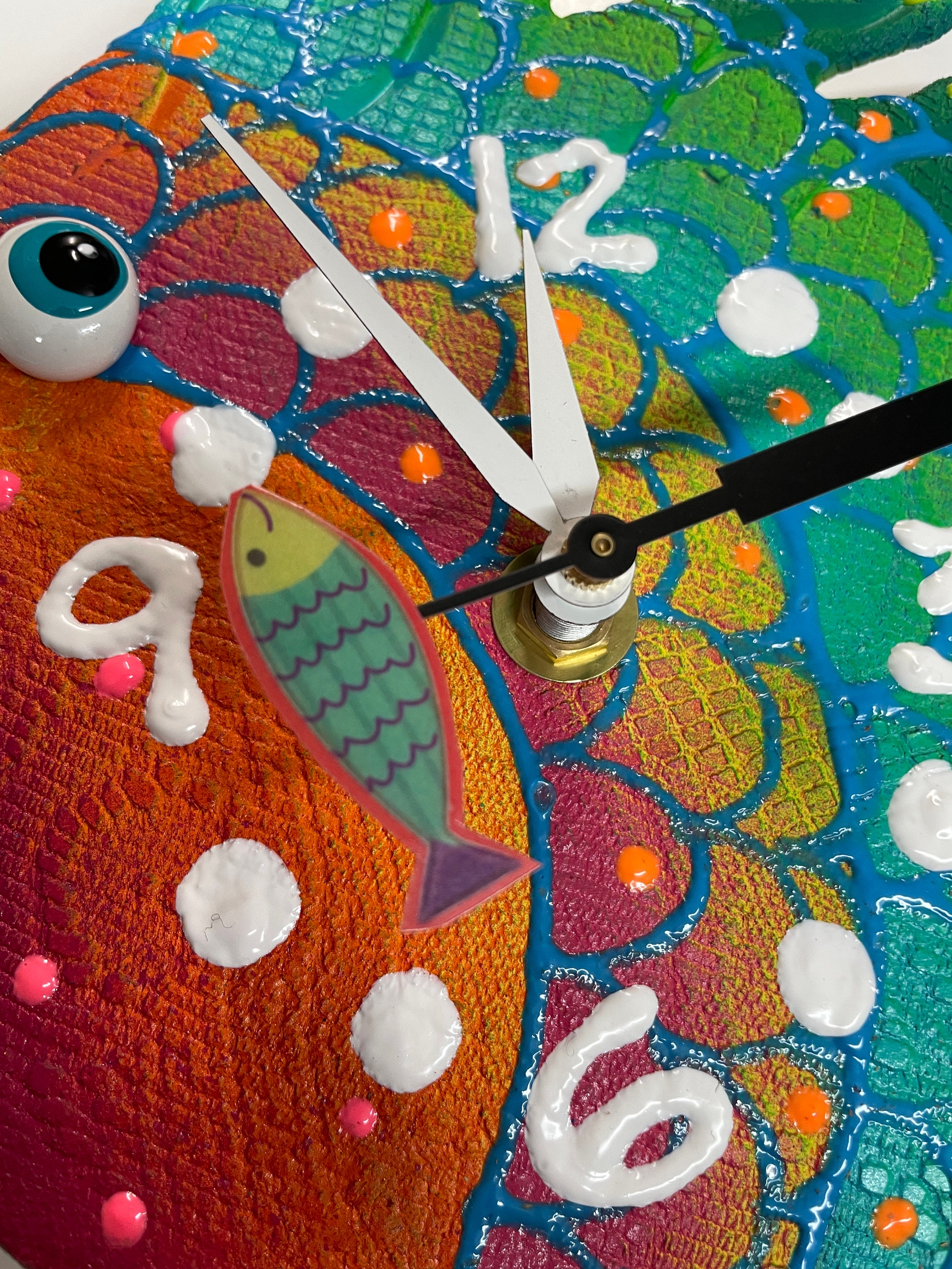 Fish Wall Clock Blowfish Clock,Wall Art Beach House Wall art nautical