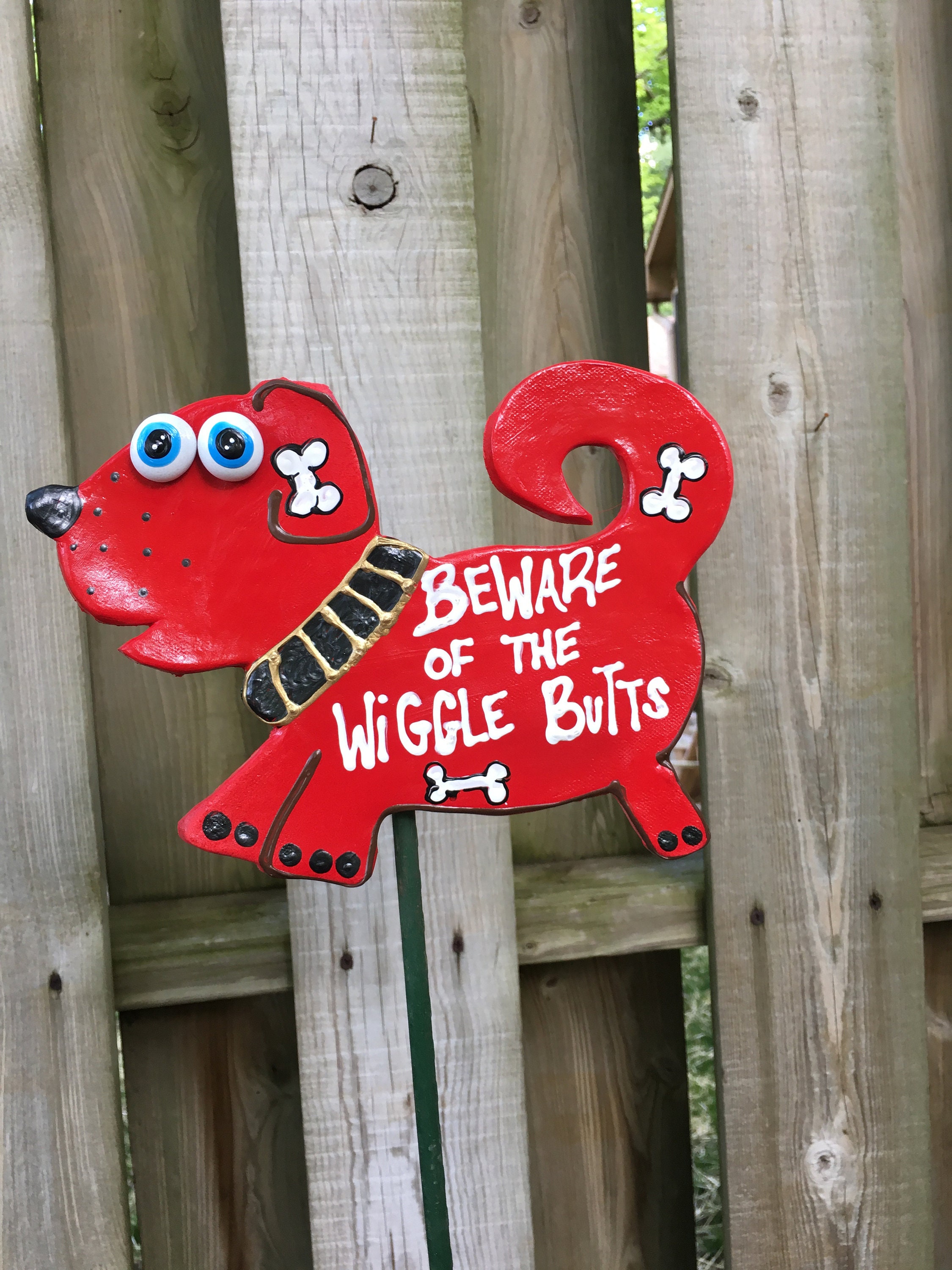 Red Dog,Garden Decor, Gifts For Gardeners, Garden Stakes, Garden