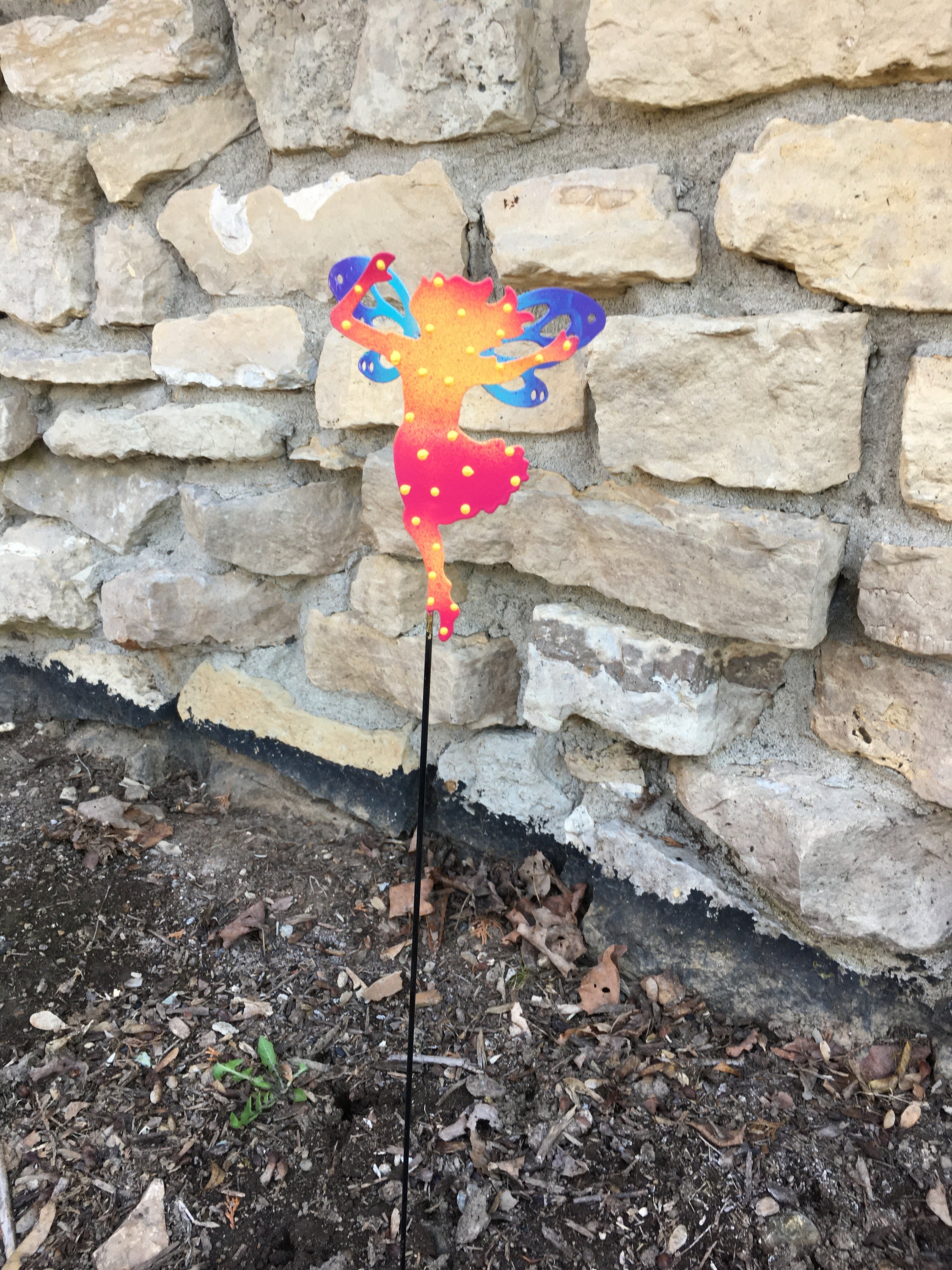 Metal Fairy Garden Stake,Garden Fairy Gifts, Garden Stake, Fairy Art