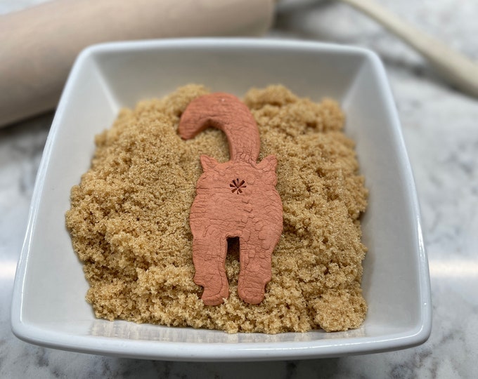 Featured listing image: Brown Sugar Saver Cat Butt Sugar Saver Kitchen Gift Sugar Softener Disk Baker's Gift Food prep  Essential Oil Diffuser Funny Gift Cat Lover