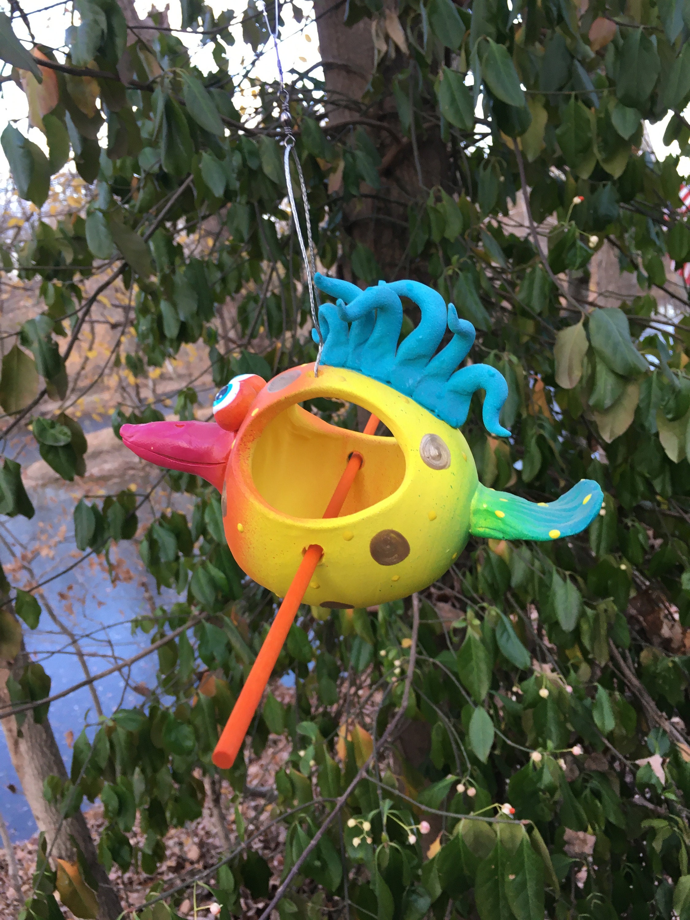 Birdfeeder Outdoor Bird Feeder Garden Decor Ceramic Bird Feeder