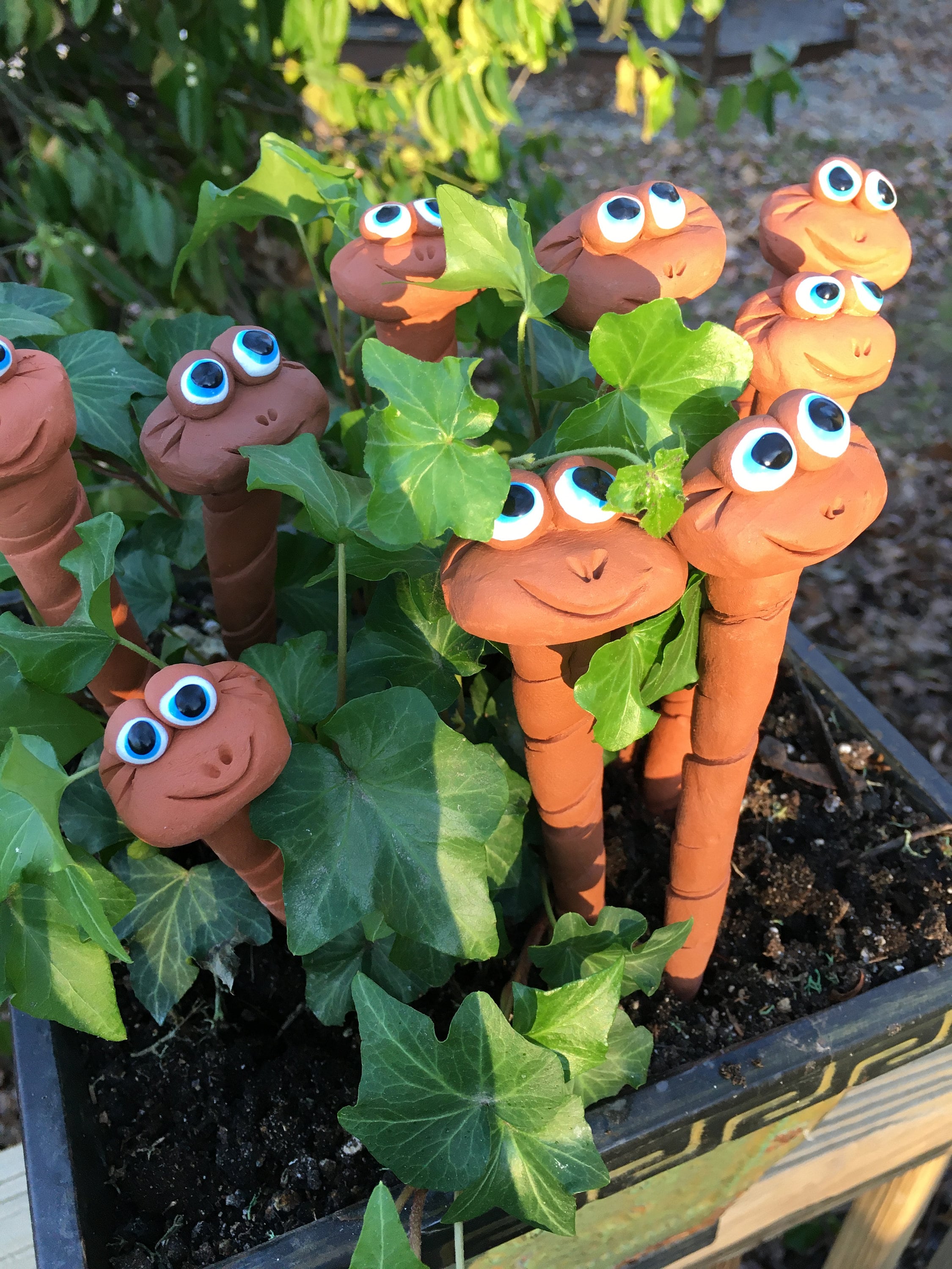 Fairy Garden Worms,Water Sensor Worms for your Garden or planters,8