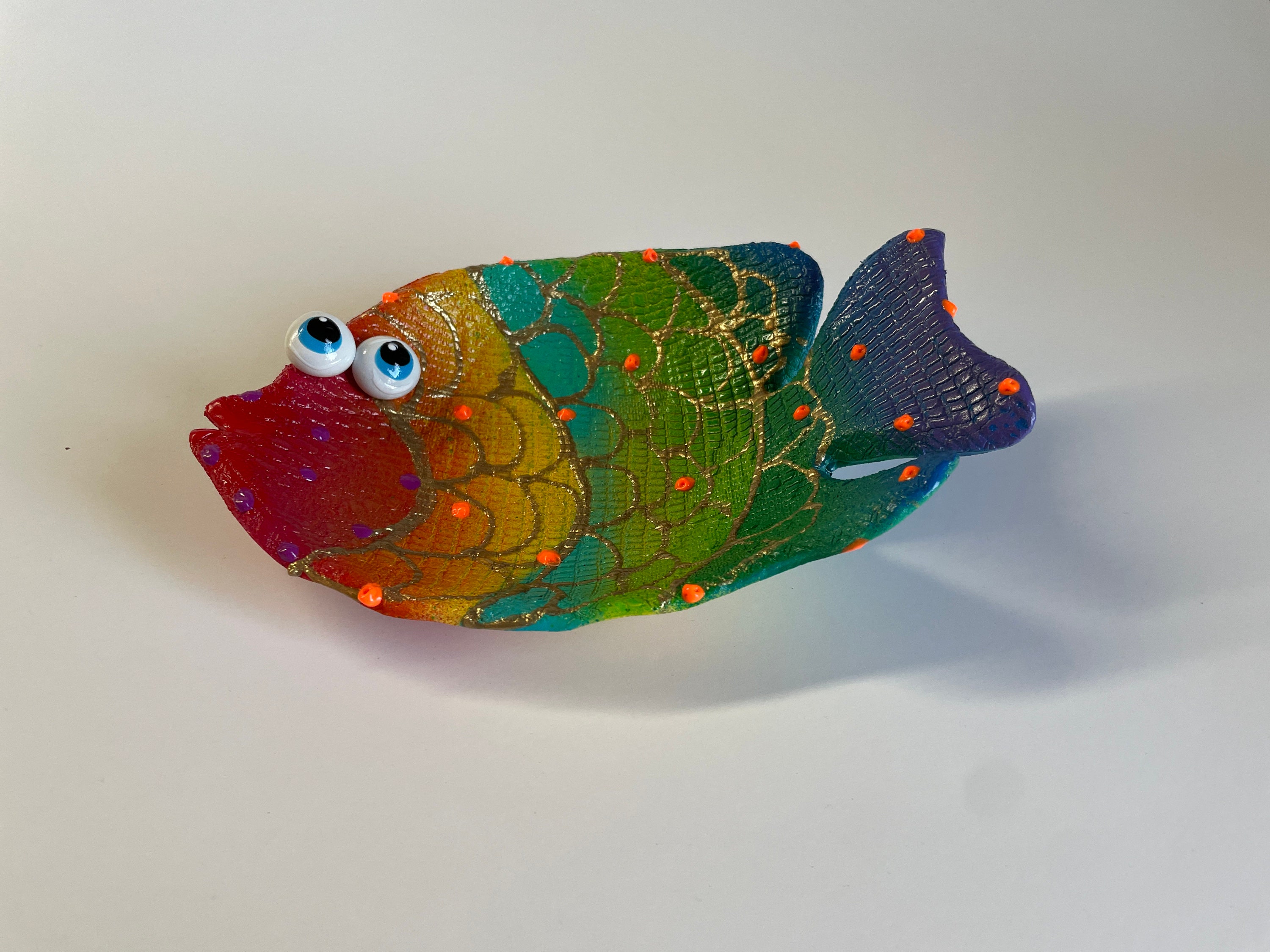Fish Soap Dish Holder,Fish Bathroom Art,Fish Decor,Fish Beach Condo Art