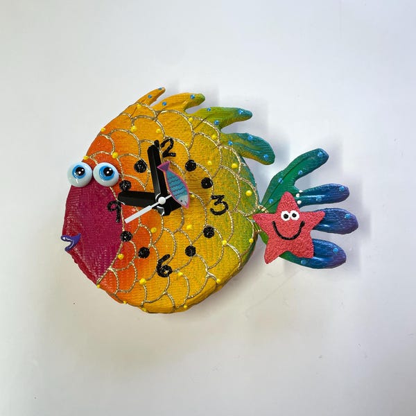Fish Clock - Etsy