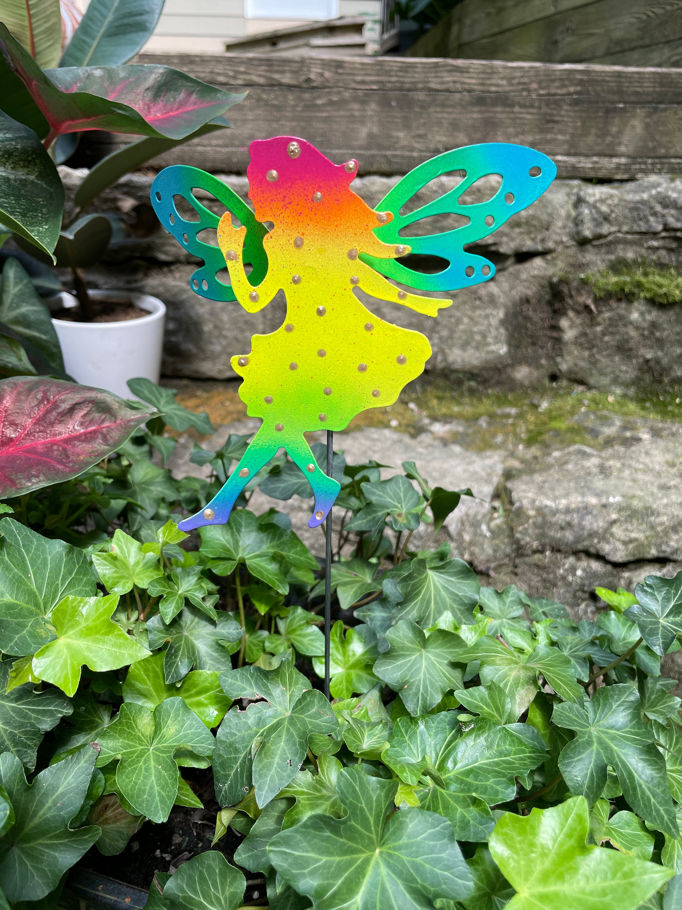 Metal Fairy Garden Stake,Fairy Garden Gift,Fairy Art Fairy Garden,Gift