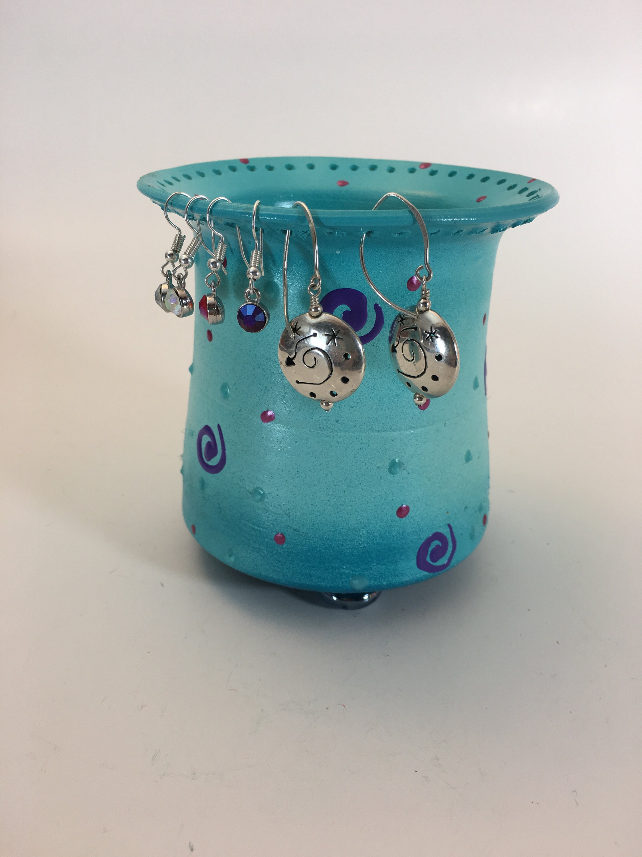 Jewelry Holder,Earring Holder,Display, Unique,Ceramic Vanity Stand