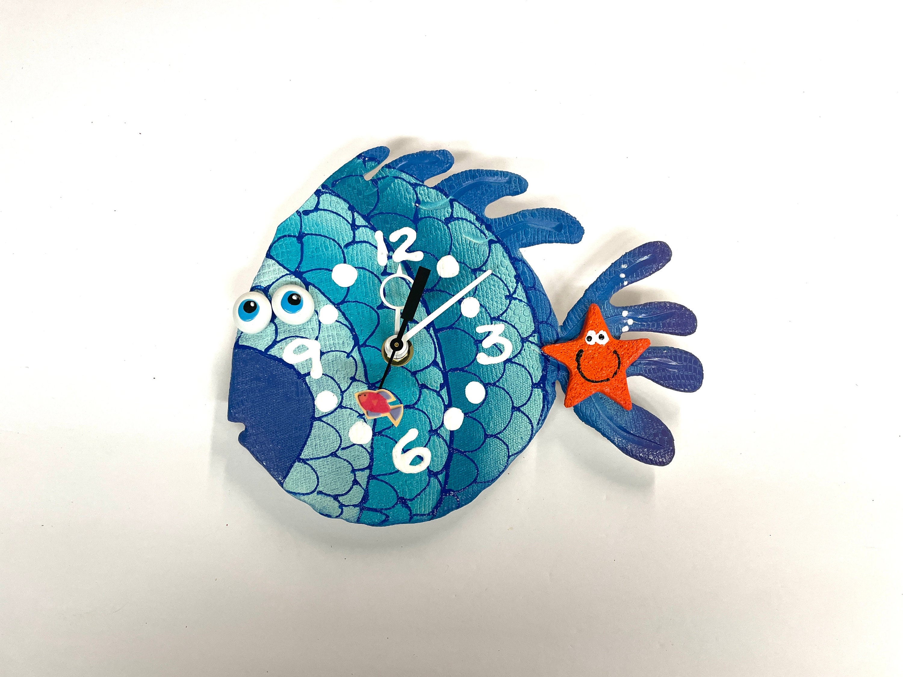 BlowFish Wall Clock ,Nursery Wall Clock,Ocean, Under the sea,Aquarium