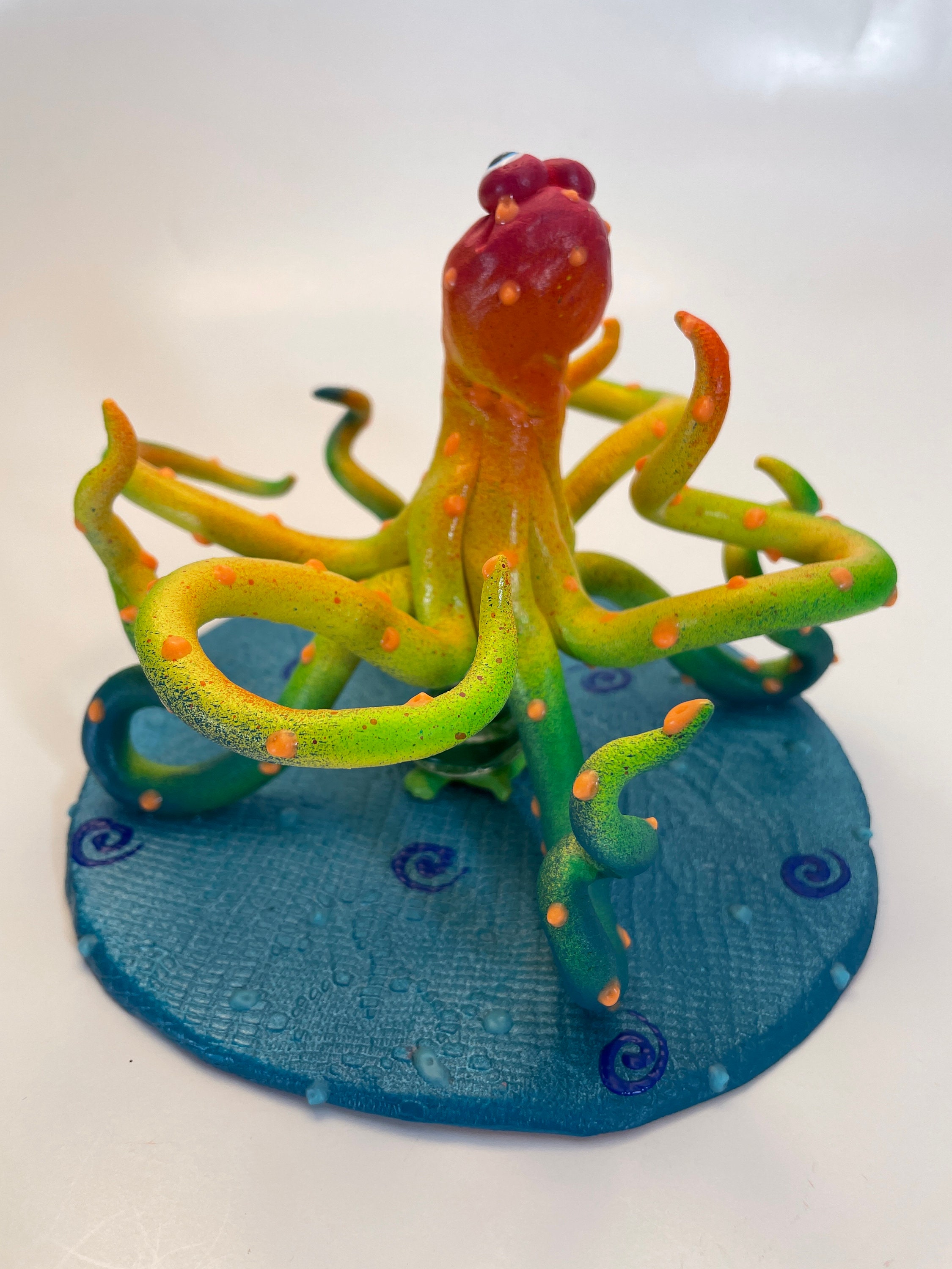 Rainbow Octopus, Kids Toothbrush Holder, Bathroom Decor, Beach House Decor, Under the Sea ...