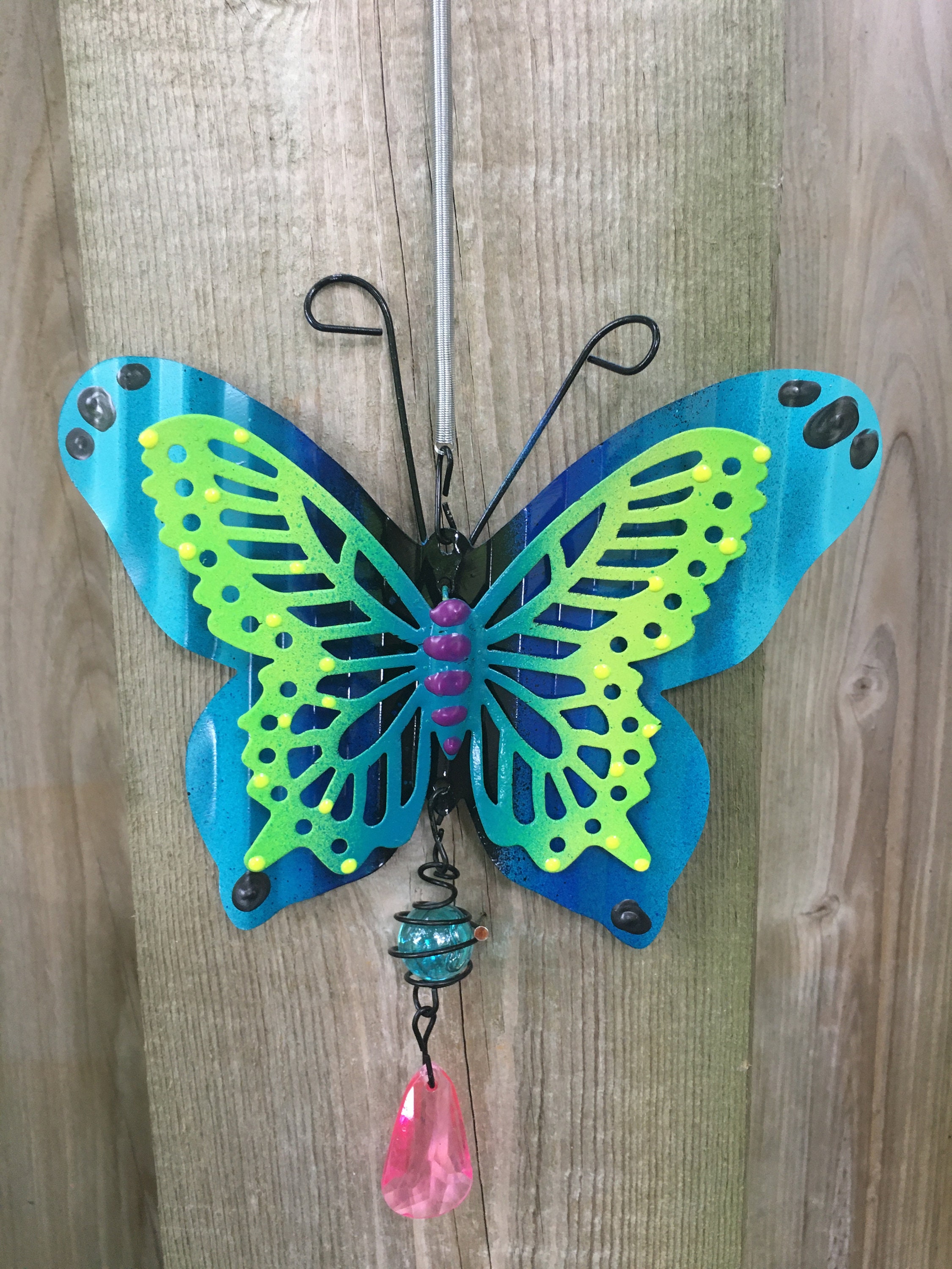 Hanging Butterfly Garden Suncatcher,Hanging suncatcher,Garden Decor