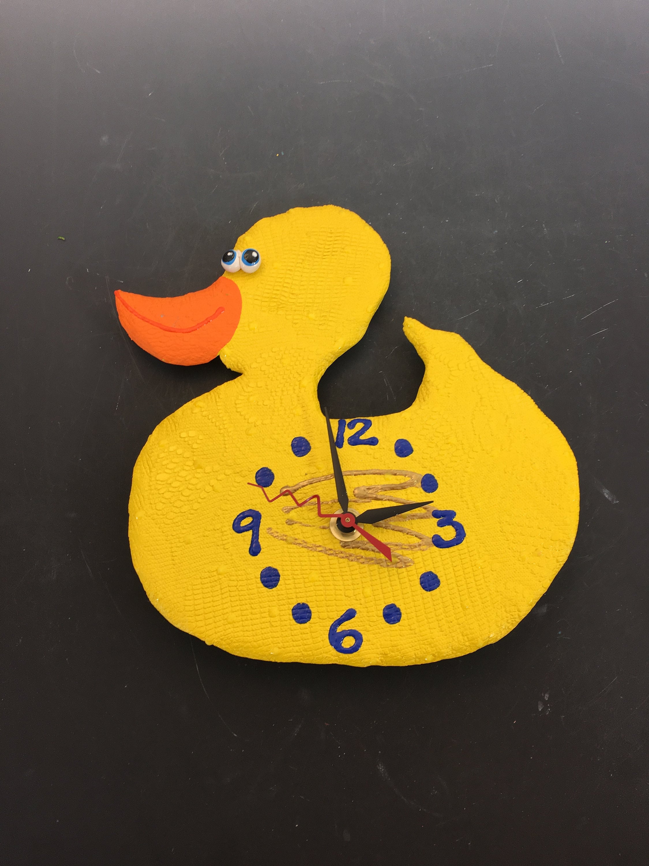 Kids Clock, Rubber Duck, Duck Wall Clock, Rubber Duck Bathroom, Rubber Duck Shower, Rubber Duck