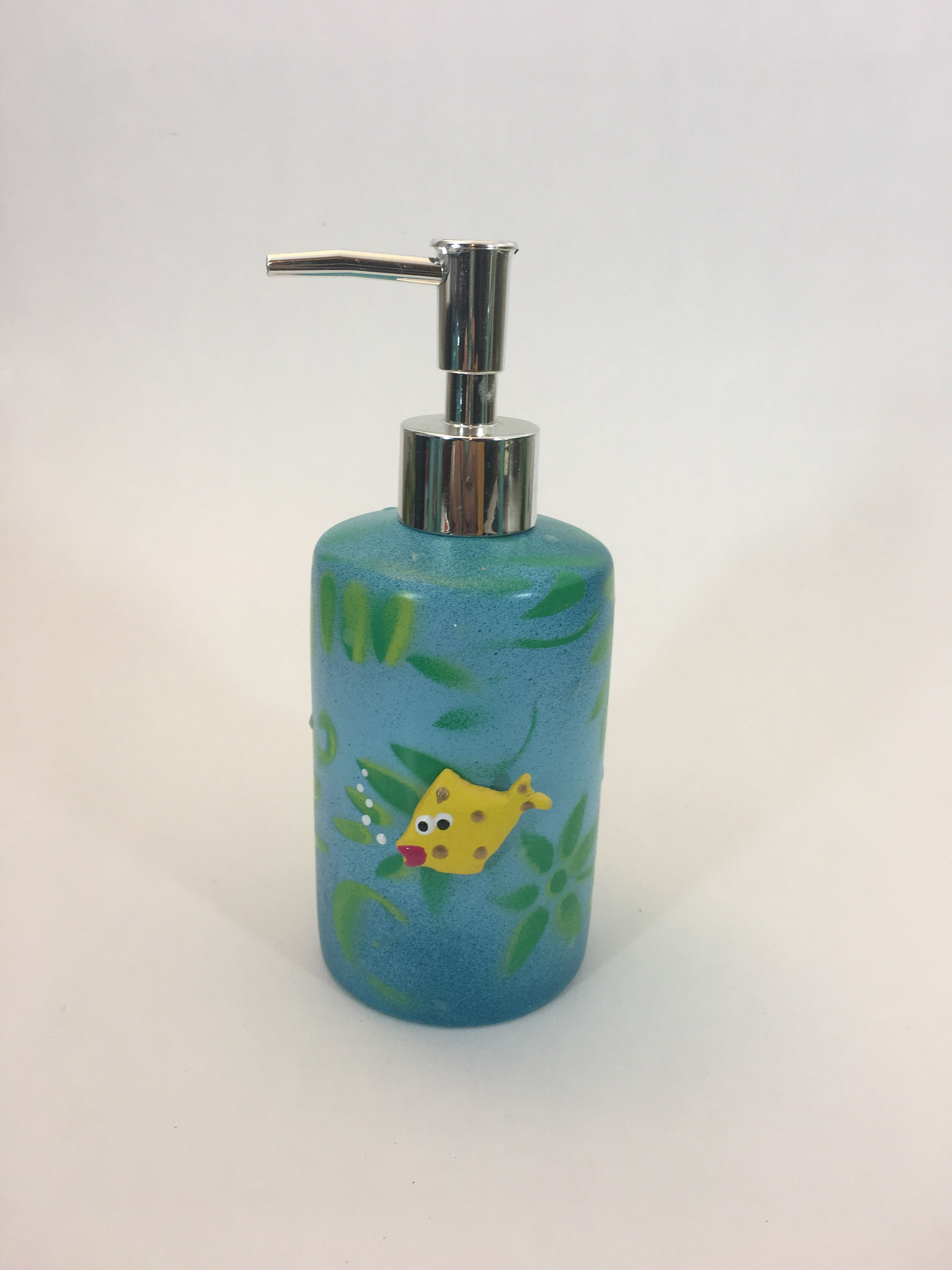 Ceramic Soap Dispenser, Beach Theme,Sea Life, Under the Sea