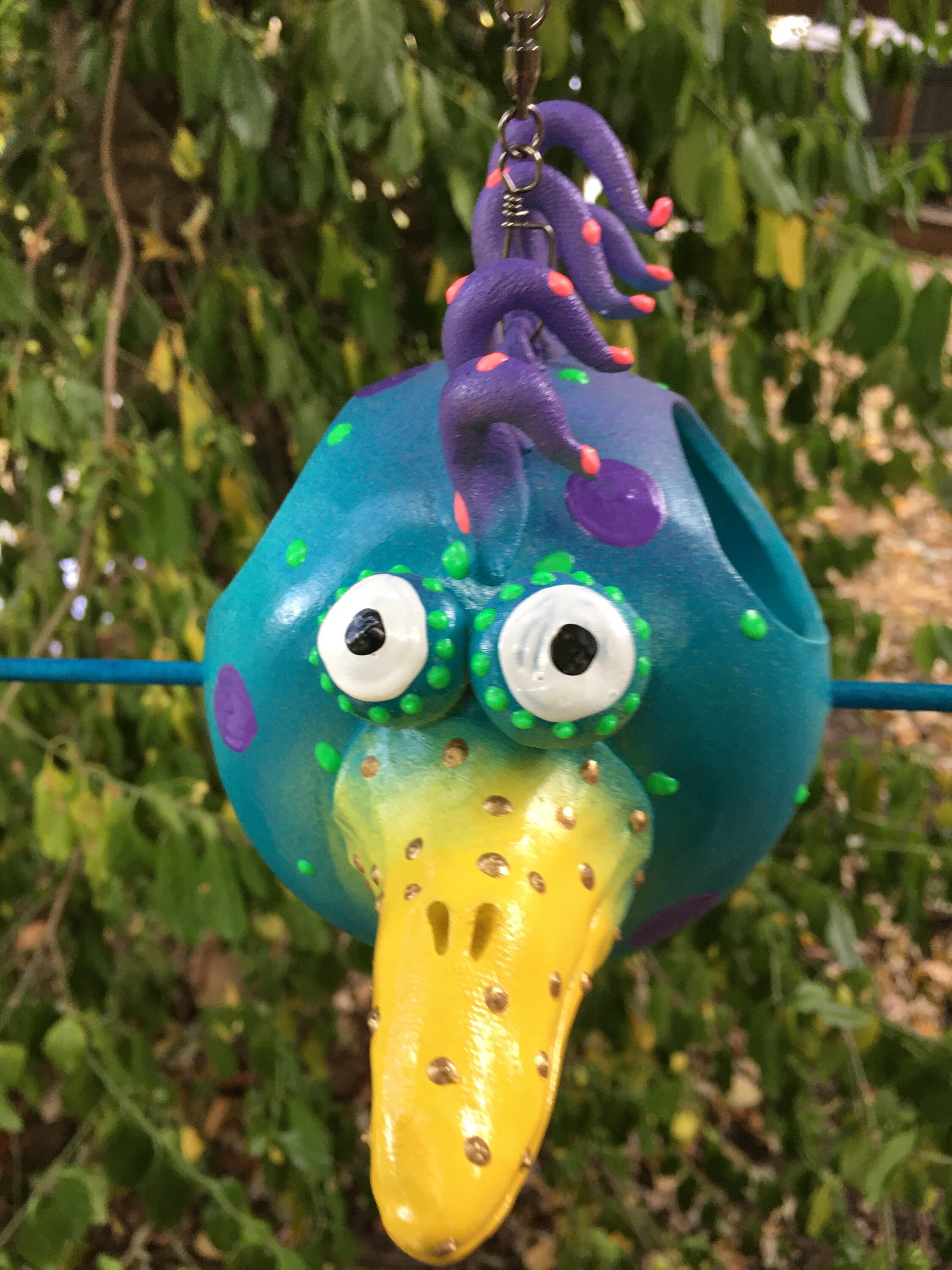 Birdfeeder ~ Outdoor Bird Feeder ~ Garden Decor ~ Ceramic Bird Feeder