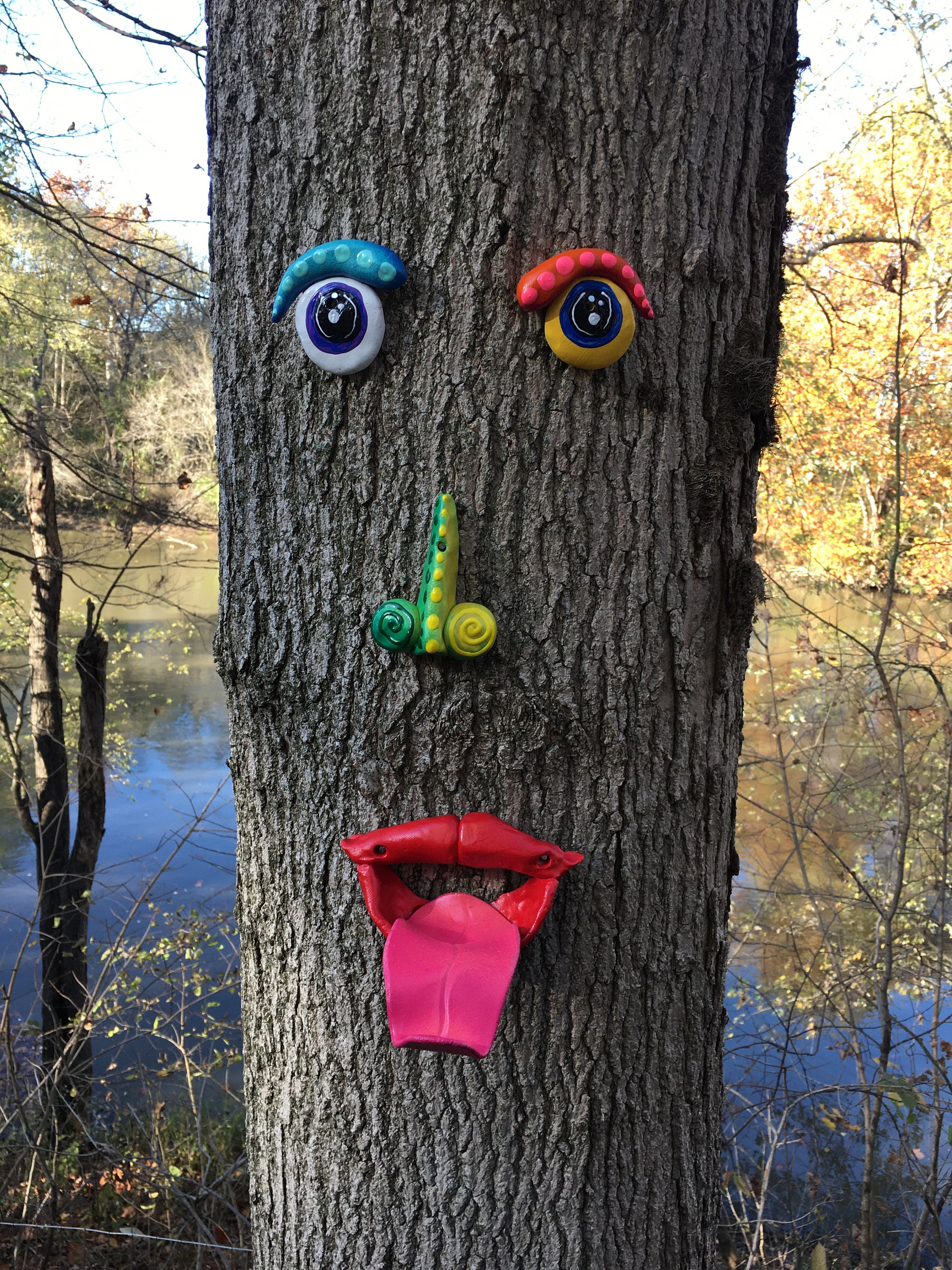 Bird Feeder Tree Face Bird Feeder Decoration Squirrel Feeder Etsy