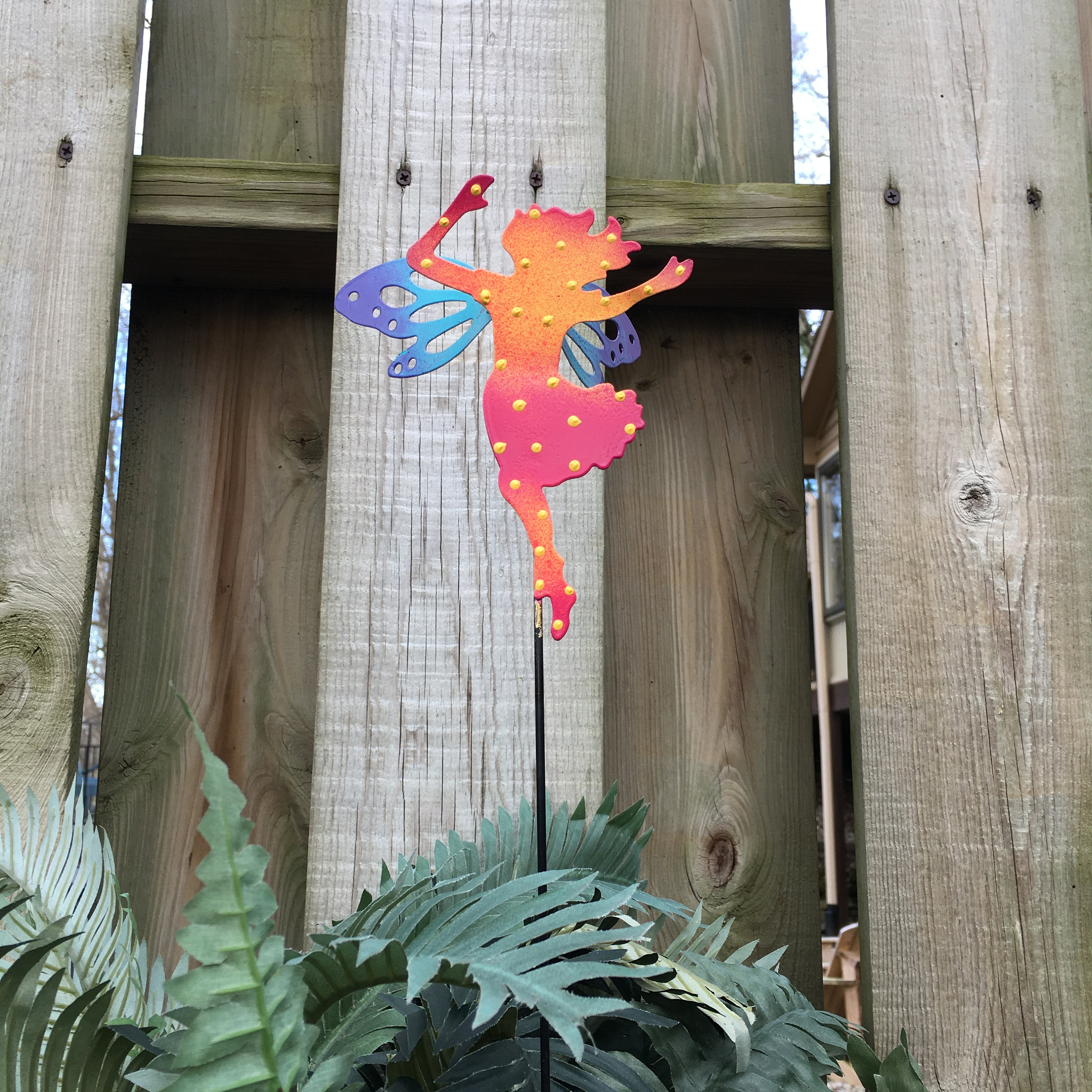 Metal Fairy Garden Stake,Garden Fairy Gifts, Garden Stake, Fairy Art
