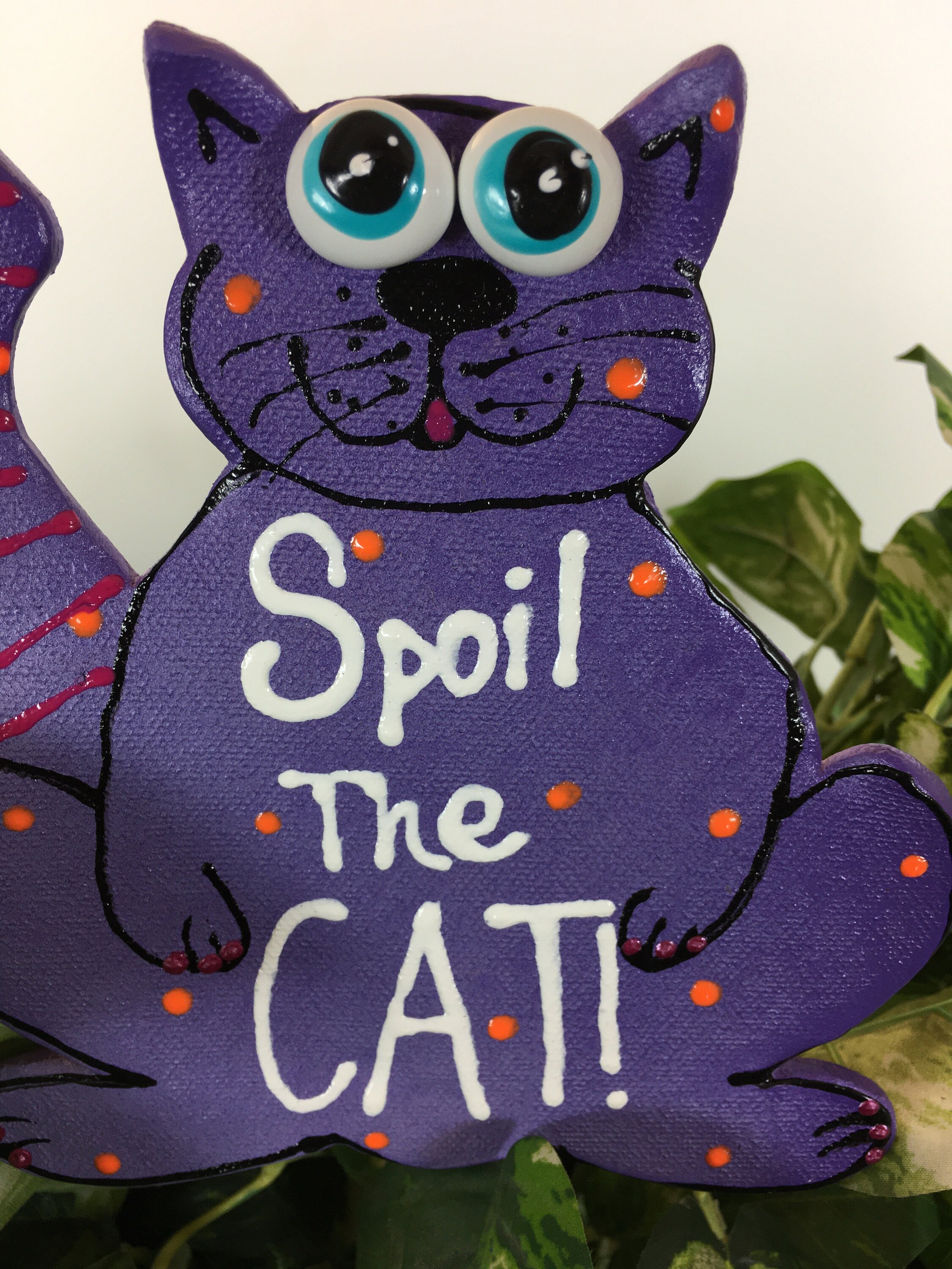 CAT Garden Art,Garden Decor, Gifts For Gardeners, Garden Stakes, Garden