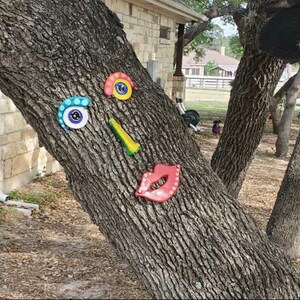 Tree FaceTree Decoration Gift Ideas,Garden Art Outdoor Decor Yard Art ,Fence decor,Tree Face for on Trees, Mother's Day Gift For Her image 10