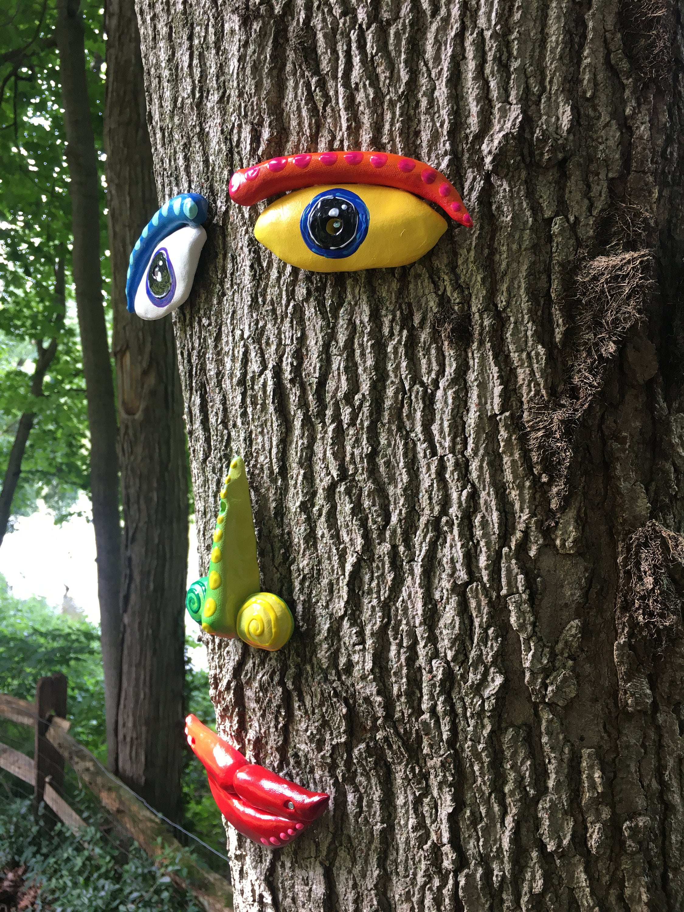 Tree Face,Tree Decor, Gift Ideas,Garden Art Tree Art Outdoor Decor Yard ...