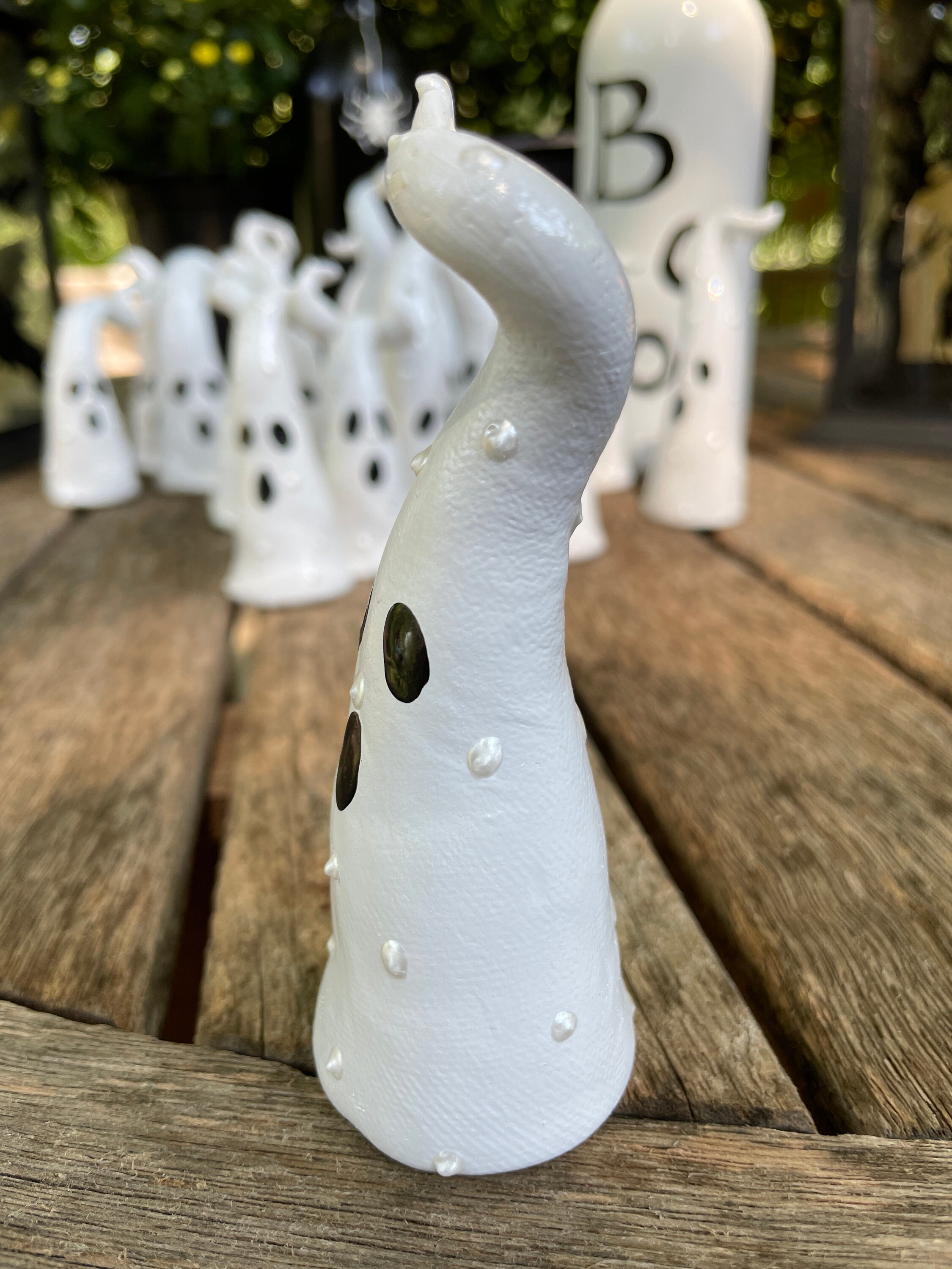 Cute Ghost Decor
 Clay Ghosts Halloween Ghosts Halloween Table Decor Halloween Decor