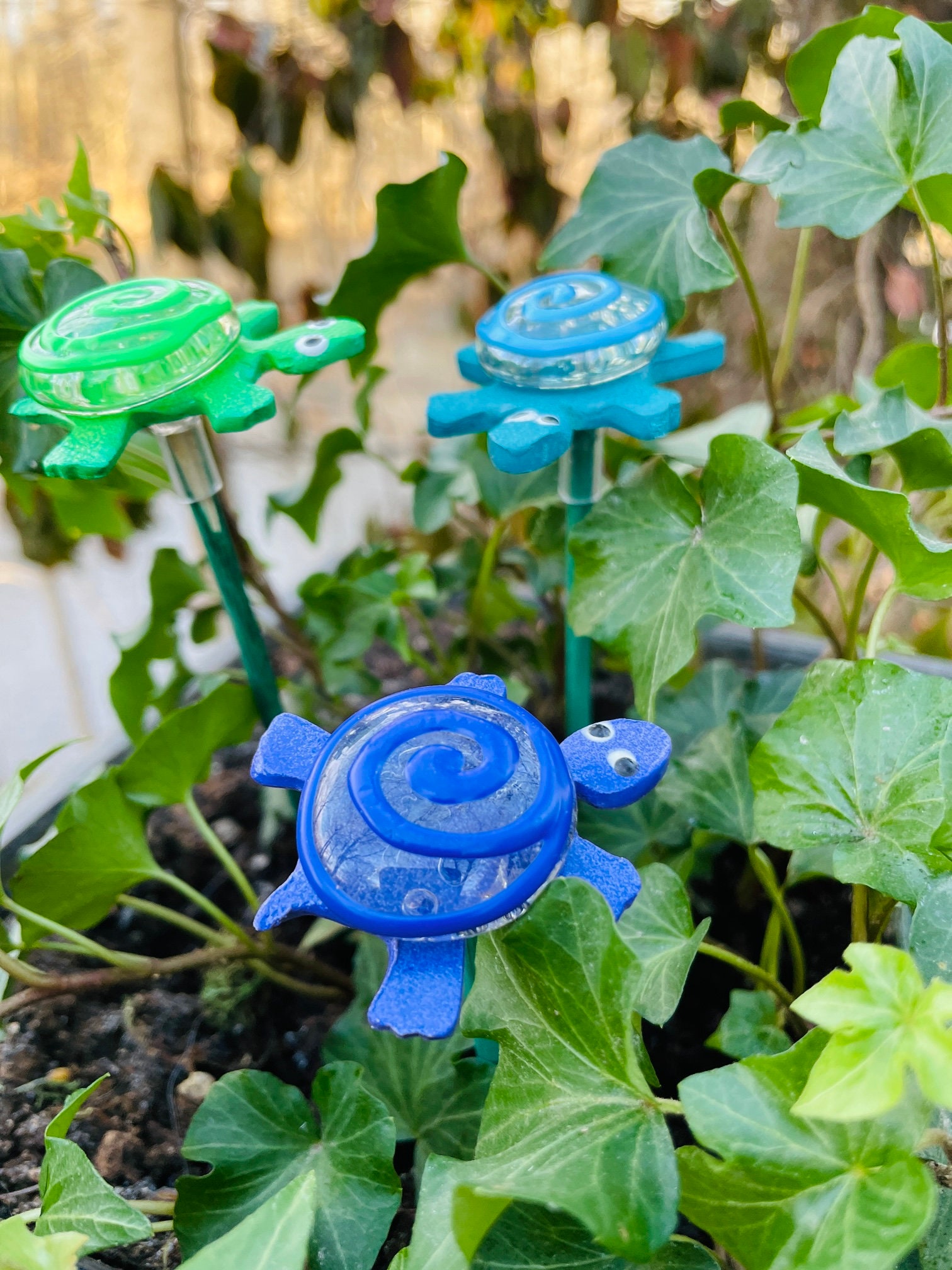 Set Of 3 Garden Gnome Yard Stakes Gnome Yard Art Decor Garden Etsy