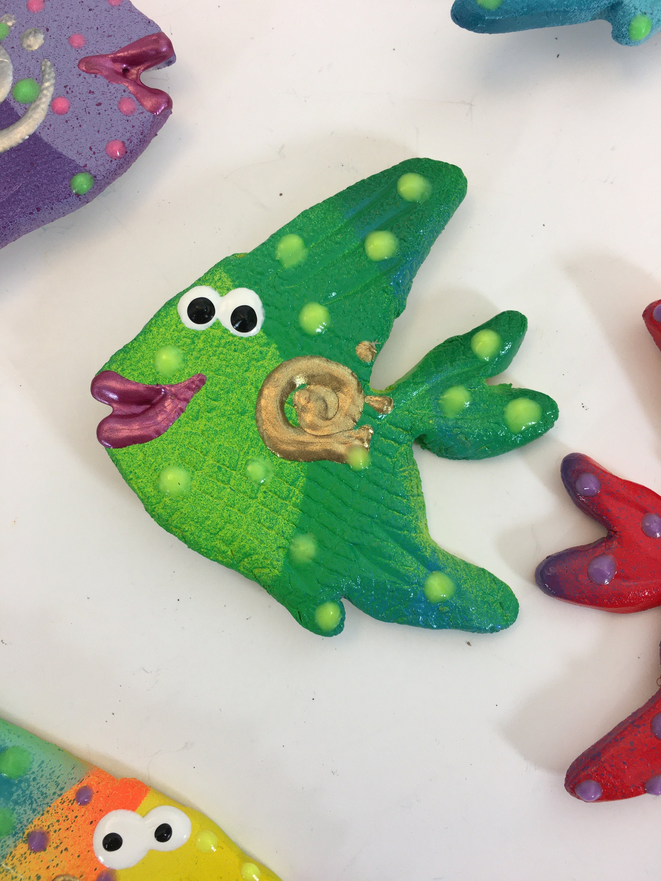 5 x Fish wall decor,Tropical Fish, Ocean decor, Sea ...