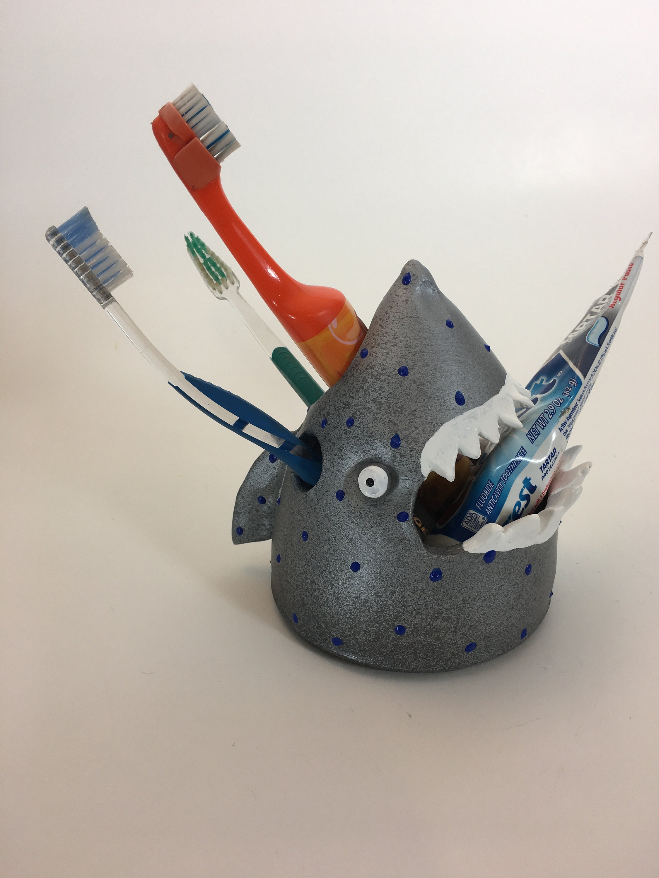 Shark, Toothbrush Holder, Shark Toothbrush Holder, Underwater Fish Room
