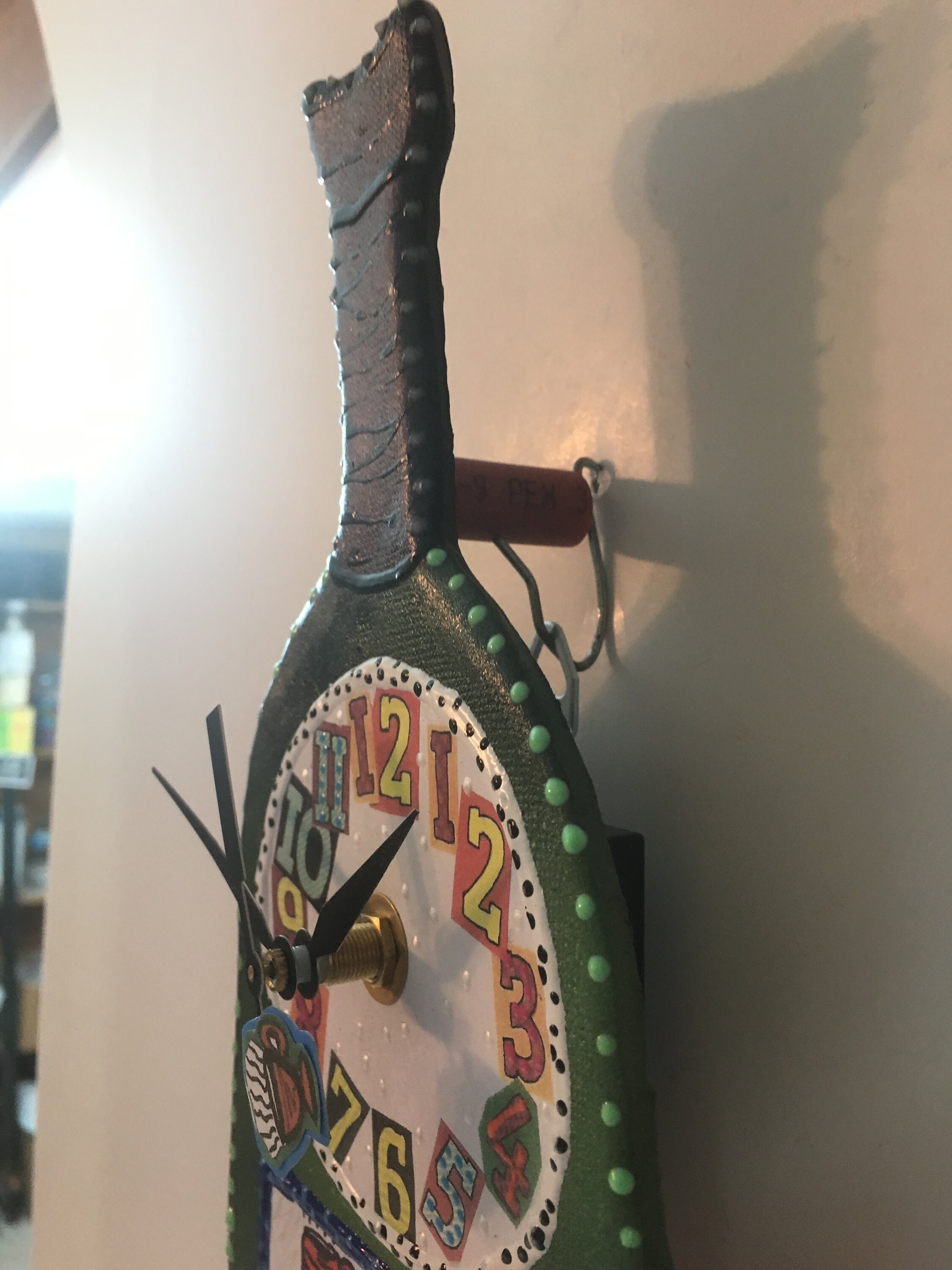 Wine Bottle Wall Clock with Pendulum,How I tell time,Clock,Wine Bottle