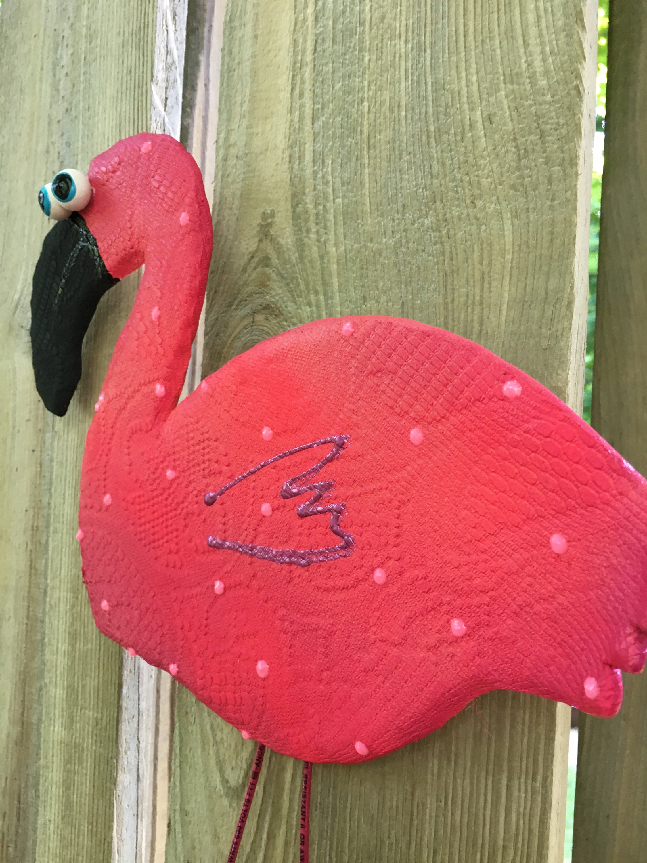 Pink Flamingo Wall Hanging , Pink Flamingo Art,Pink Flamingo decor