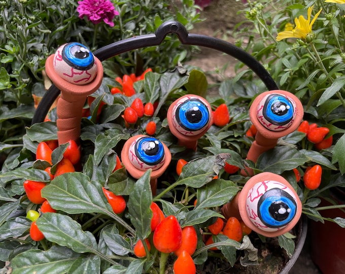 Featured listing image: Halloween Eyeball Plant Stakes – Spooky Bloodshot Eye Orbs, Creepy Garden Decor, Funny Alien Eyeball Prop