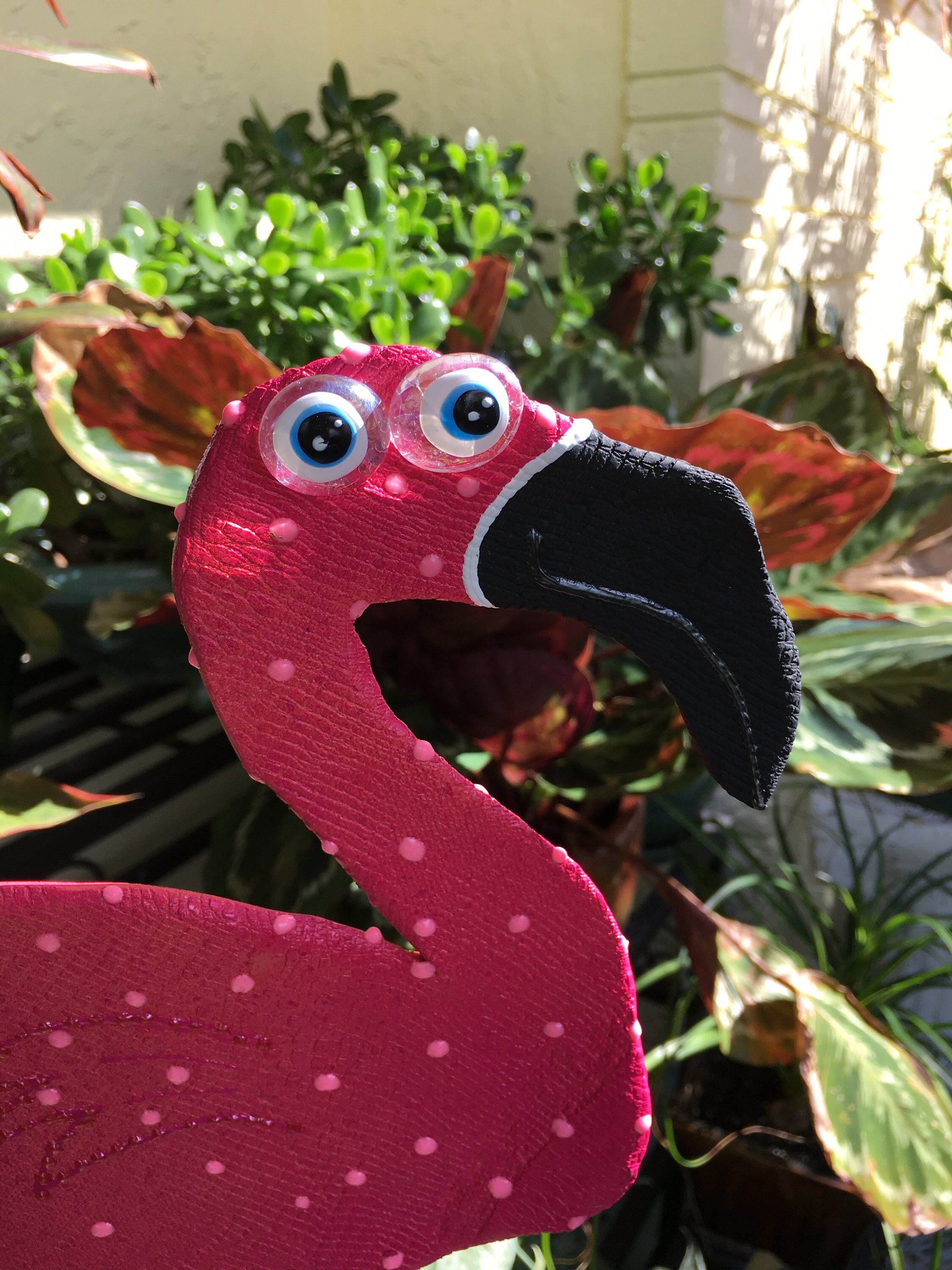 Pink Flamingo Garden Stake,Pink Flamingo,Fairy Garden,Yard Art, Great