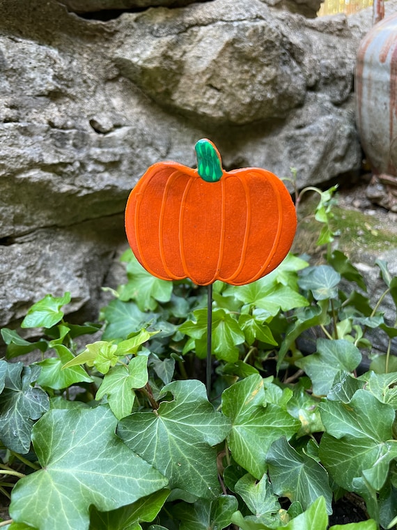 Pumpkin Planter Stick, Fall Decor, Fall Vibes,Pumpkin Sign Prop,Thanksgiving Decor,Farmhouse  Autumn Colors, Fall Planter Decor