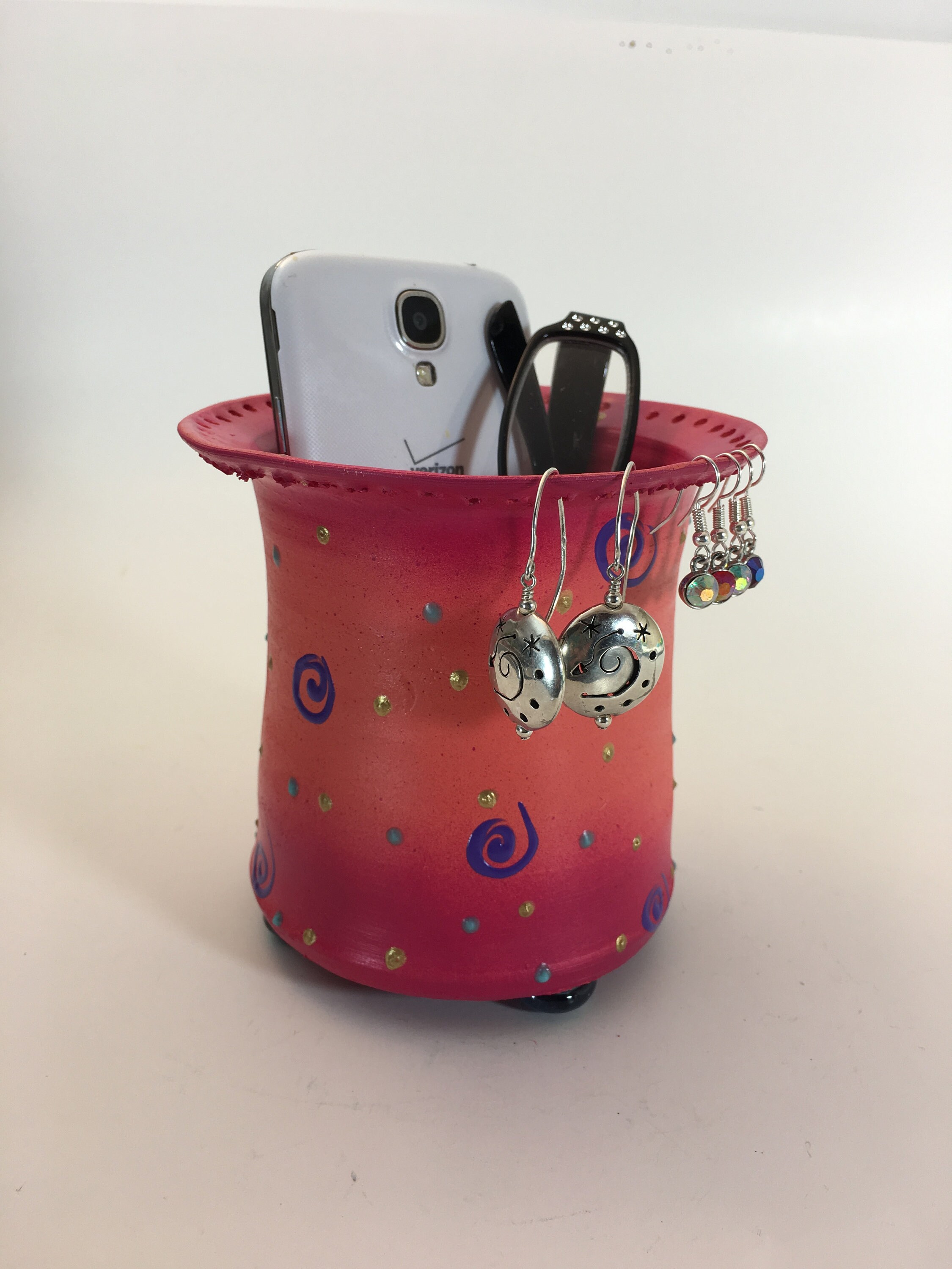 Jewelry Holder,Earring Holder,Display, Unique,Ceramic Vanity Stand