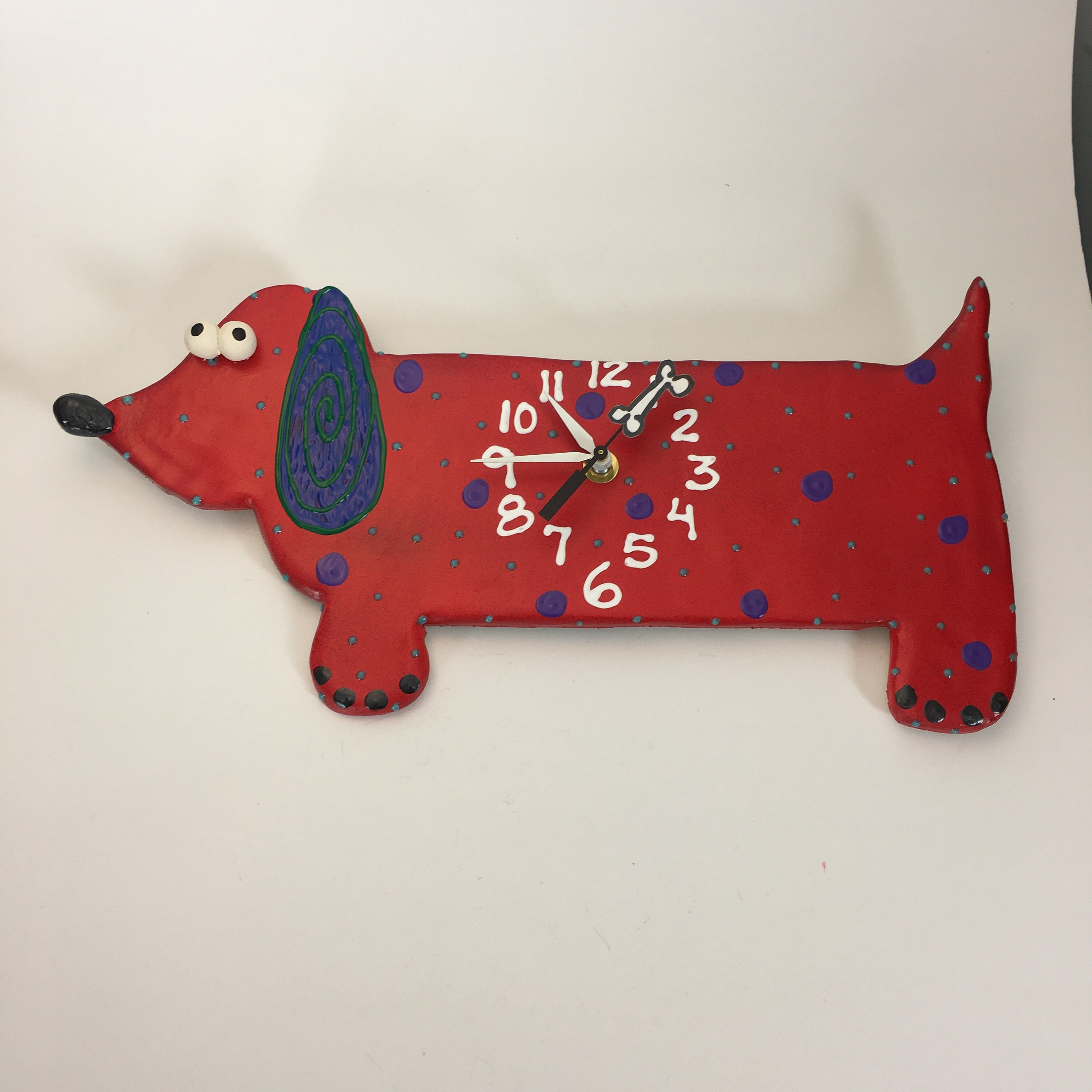 Clock , Dachshund Clock ,Puppy Clock, Dachshund wall decor,gift,,Baby