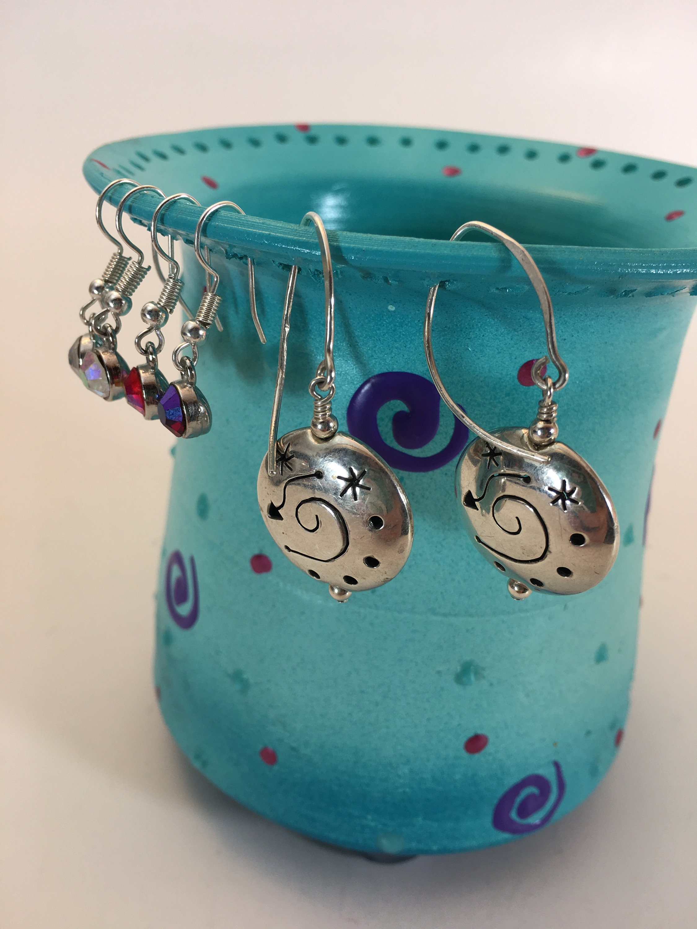 Jewelry Holder,Earring Holder,Display, Unique,Ceramic Vanity Stand