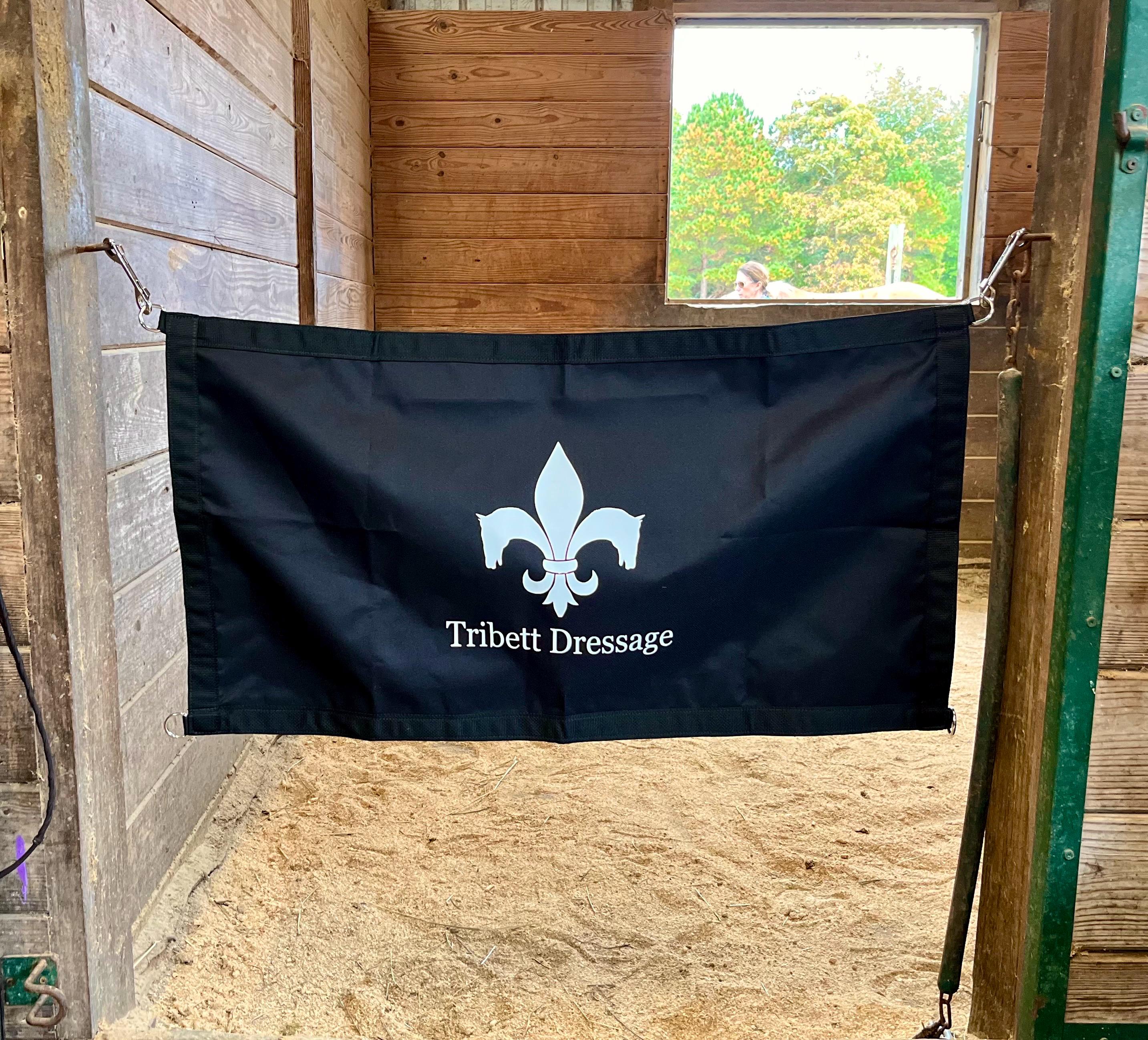 Custom Horse Stall Guard – 12x12 Vinyl Design, 41” D-Ring Width – Custom Equestrian Decor